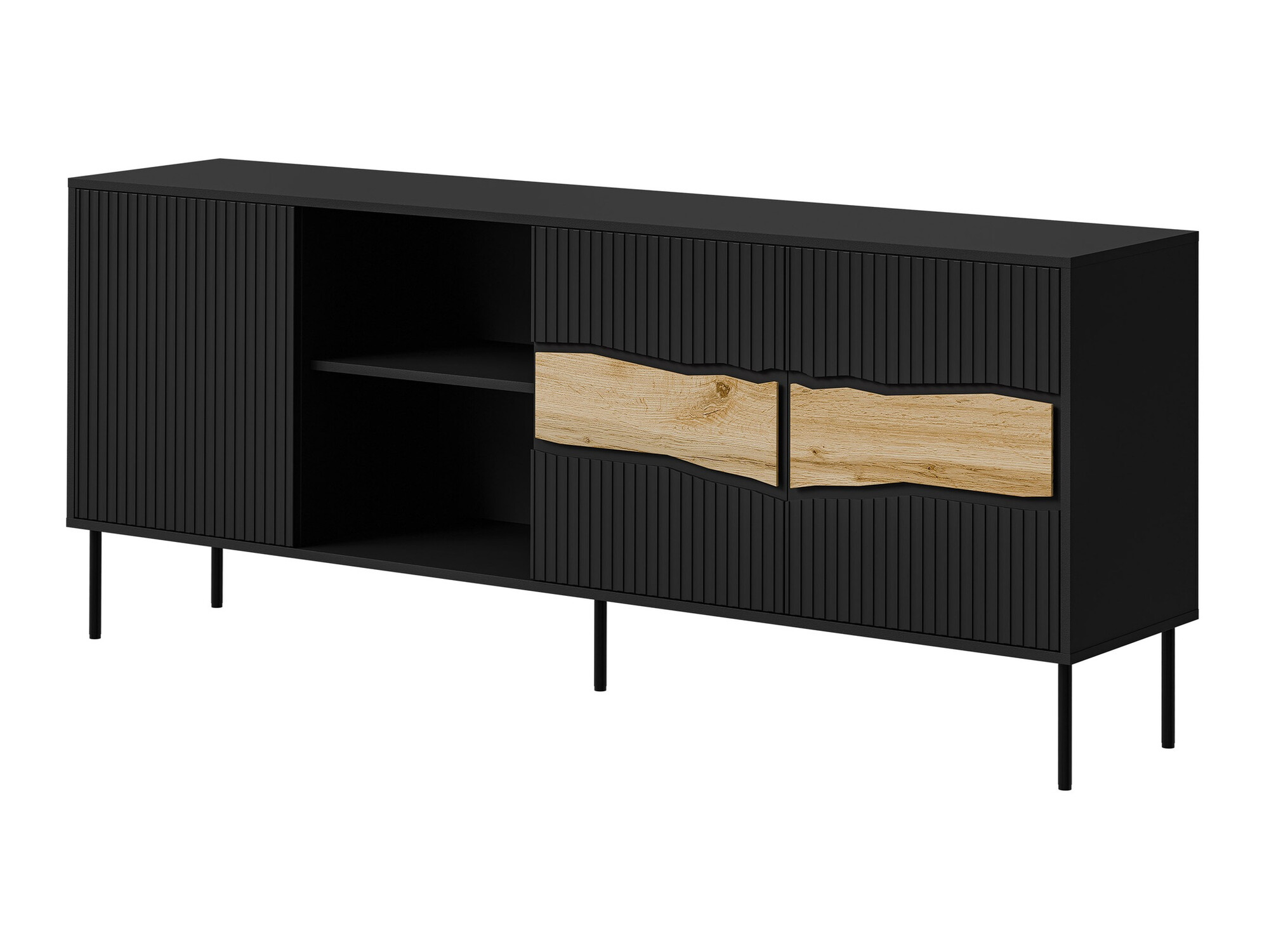 Ormarić Monevare 101 (Crno + Вотан храст)