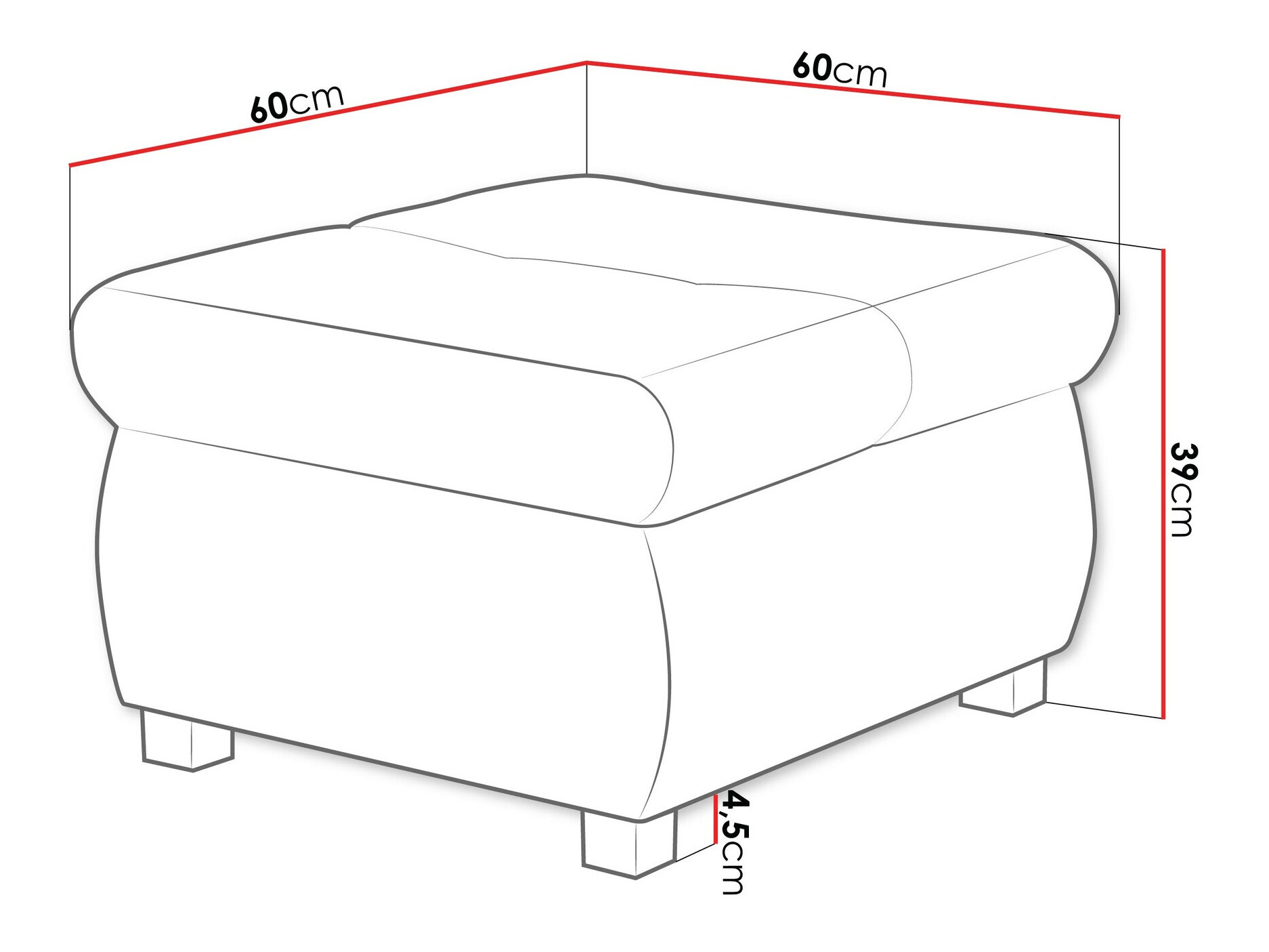 Tabure Comfivo 122 (Coral 45)
