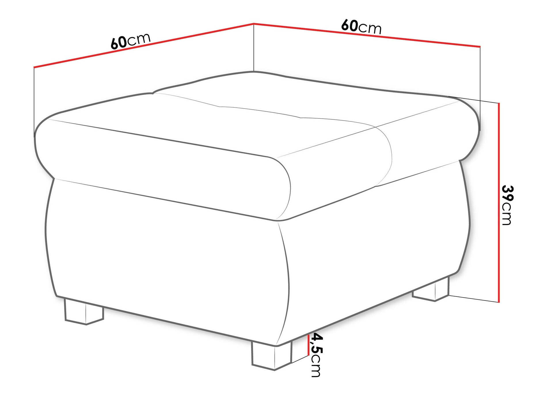 Tabure Comfivo 122 (Coral 50)