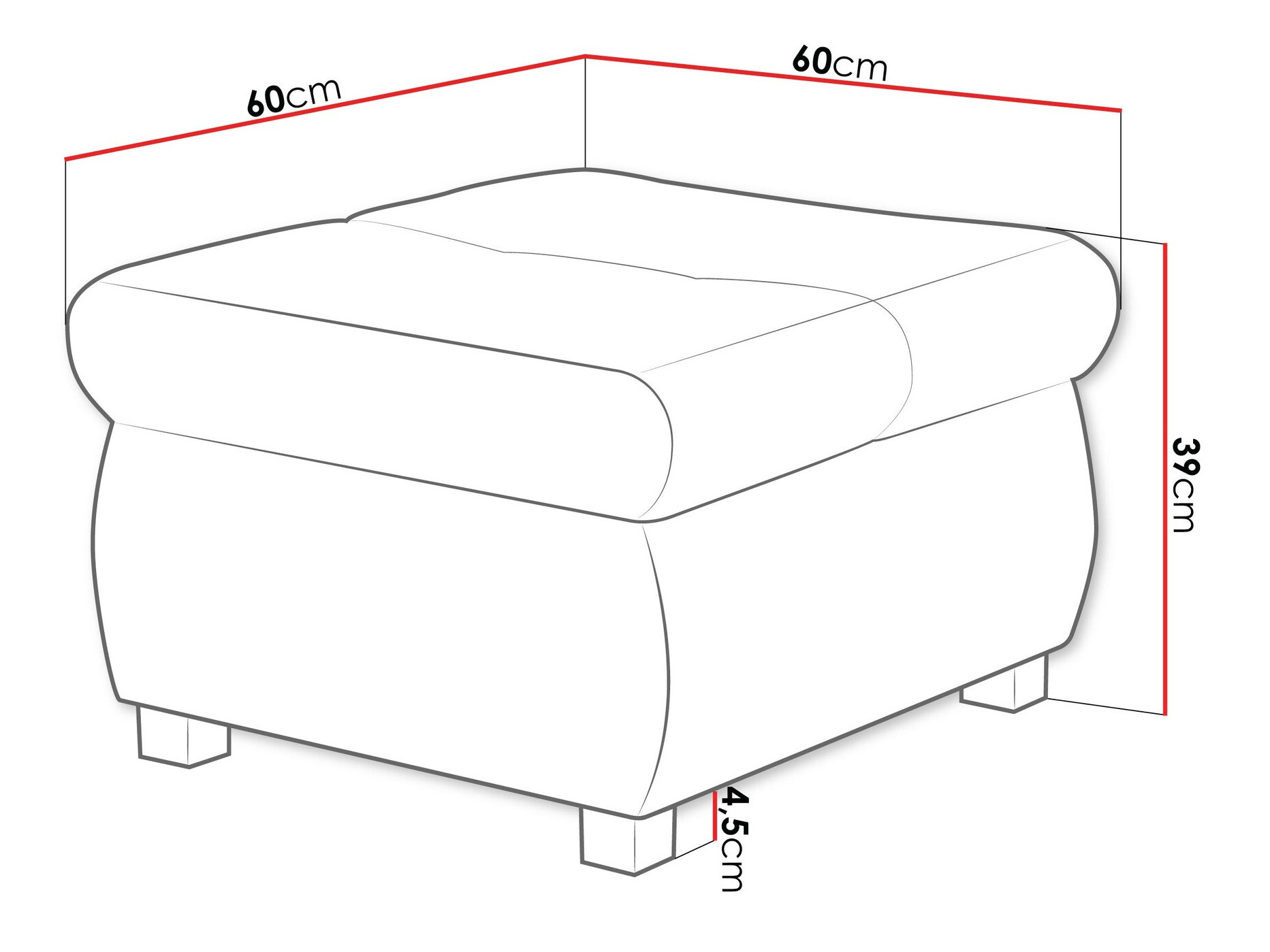 Tabure Comfivo 122 (Coral 70)