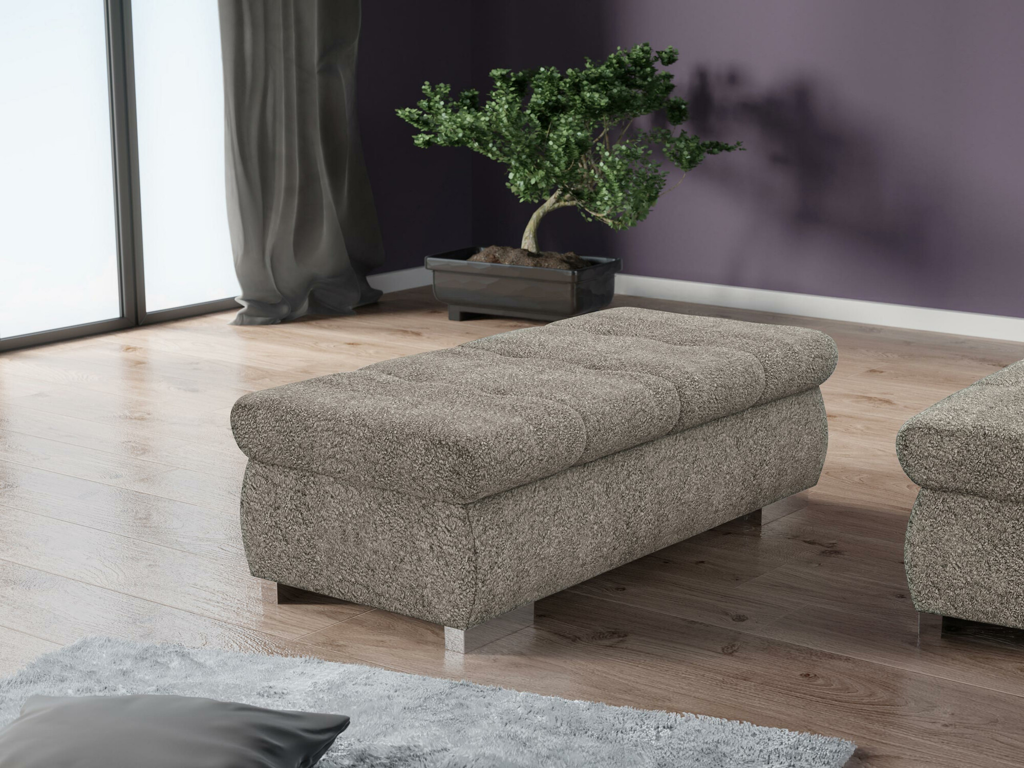 Tapacirana klupa Comfivo 123 (Coral 50)