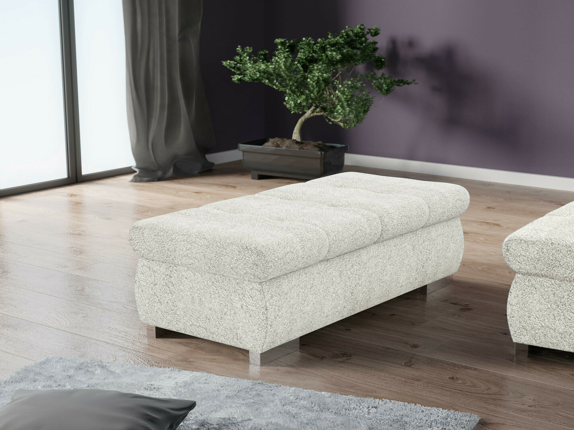 Tapacirana klupa Comfivo 123 (Coral 70)