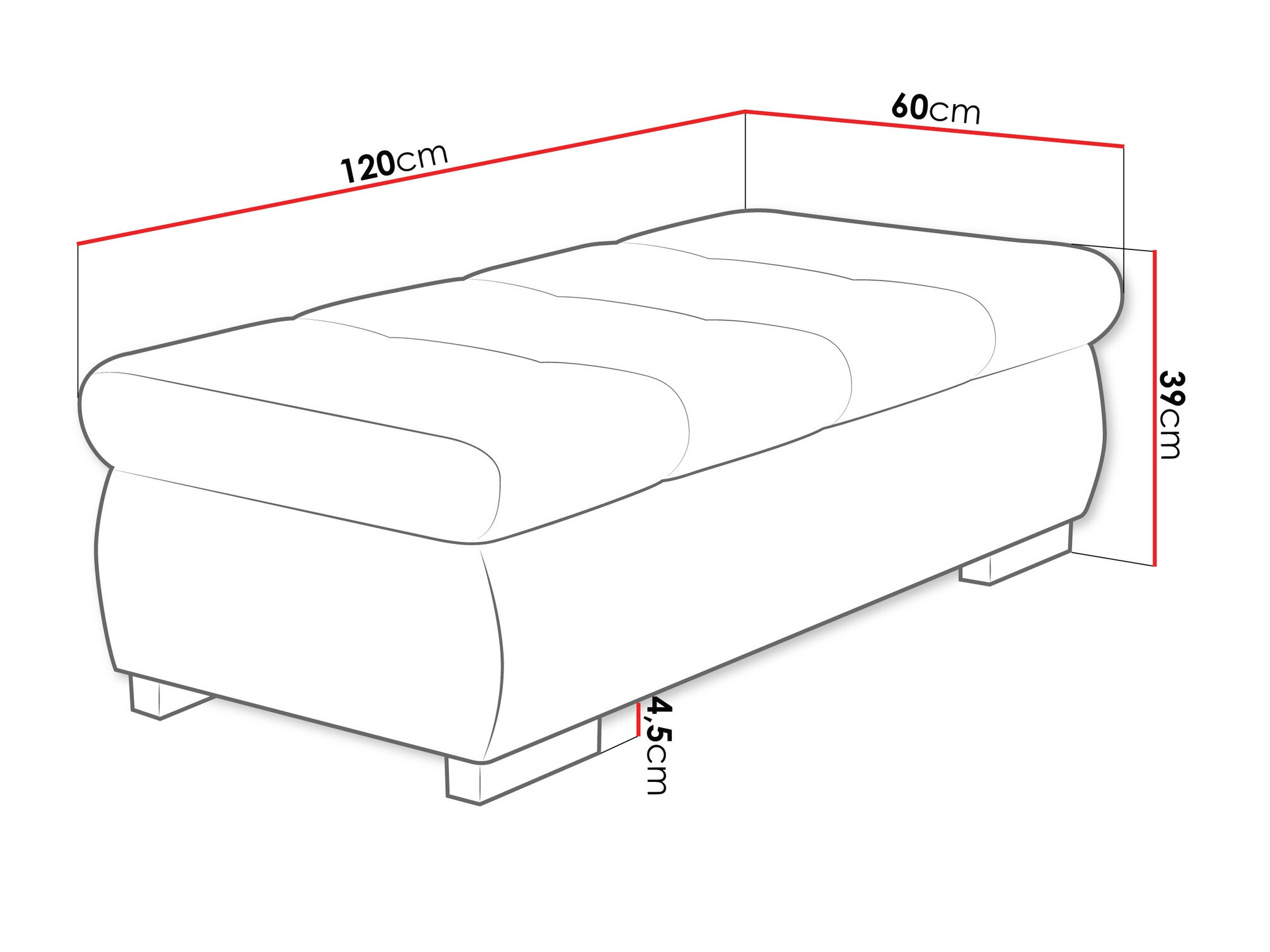 Tapacirana klupa Comfivo 123 (Uttario Velvet 2955)
