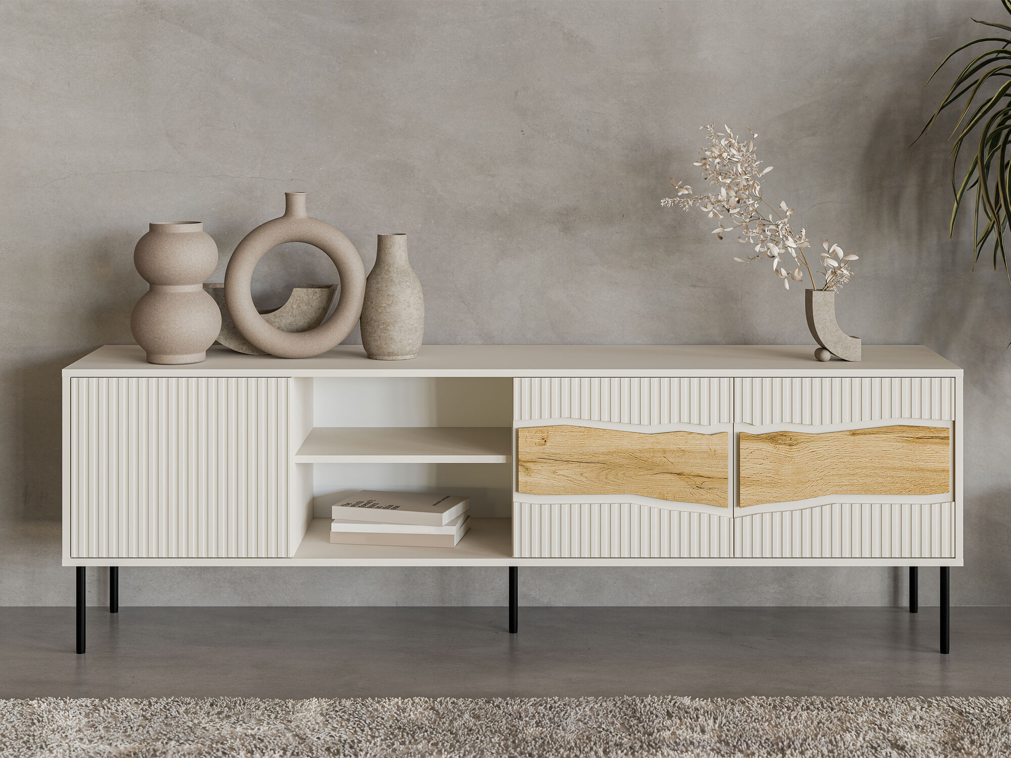 TV komoda Monevare 102 (Hrast Votan + Kašmir)