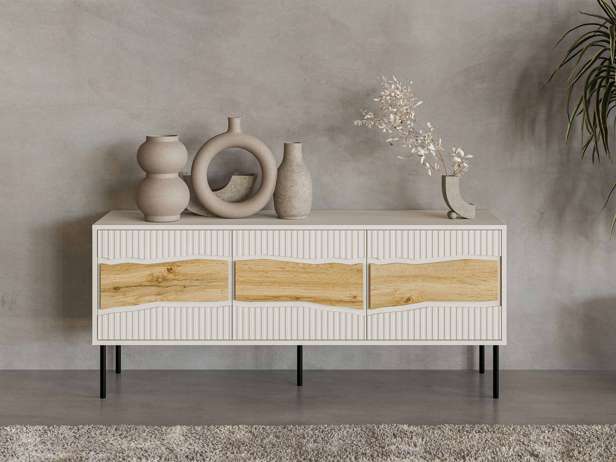 TV komoda Monevare 103 (Hrast Votan + Kašmir)