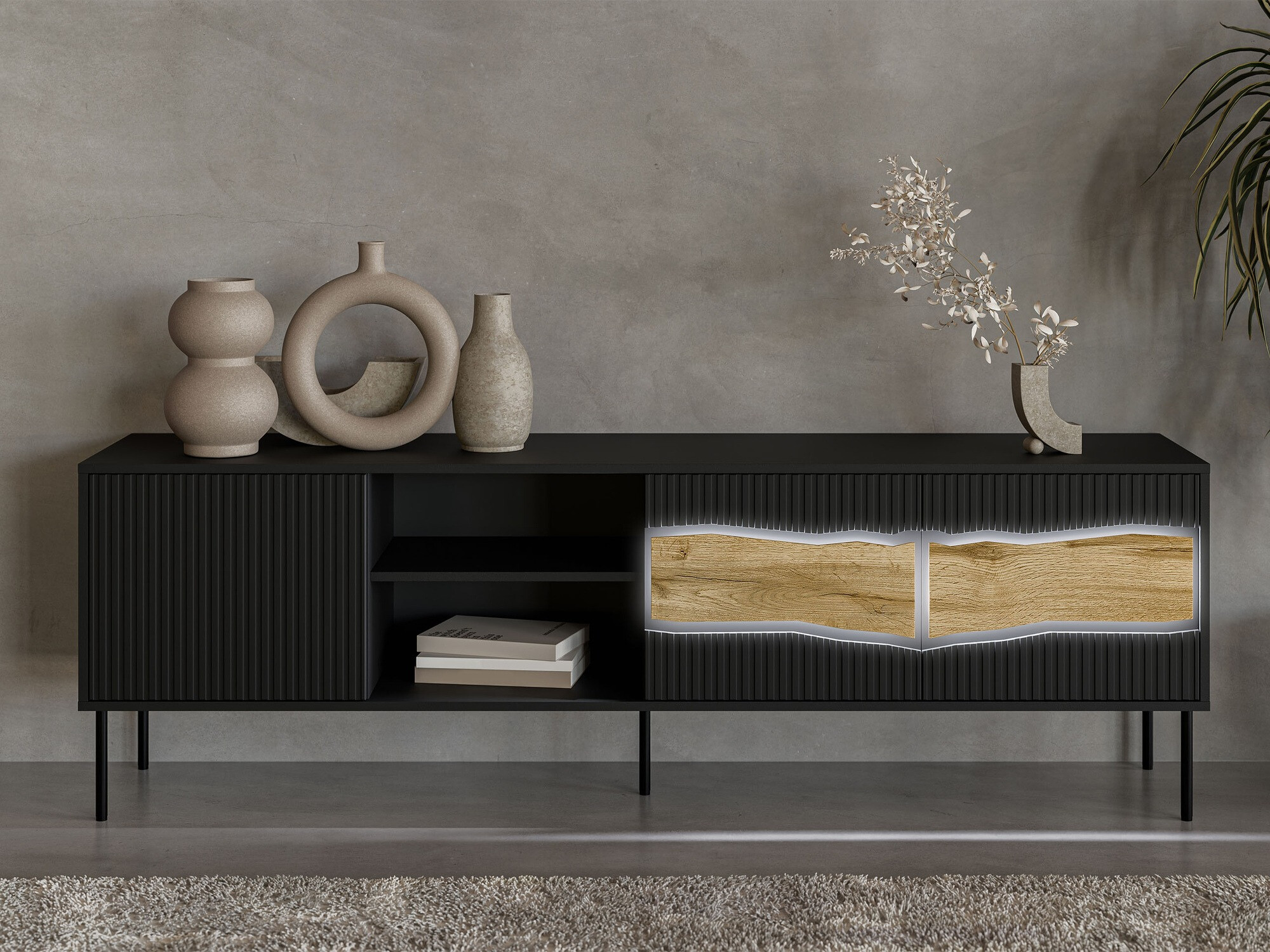 TV sto Monevare 102 (Crno + Вотан храст)