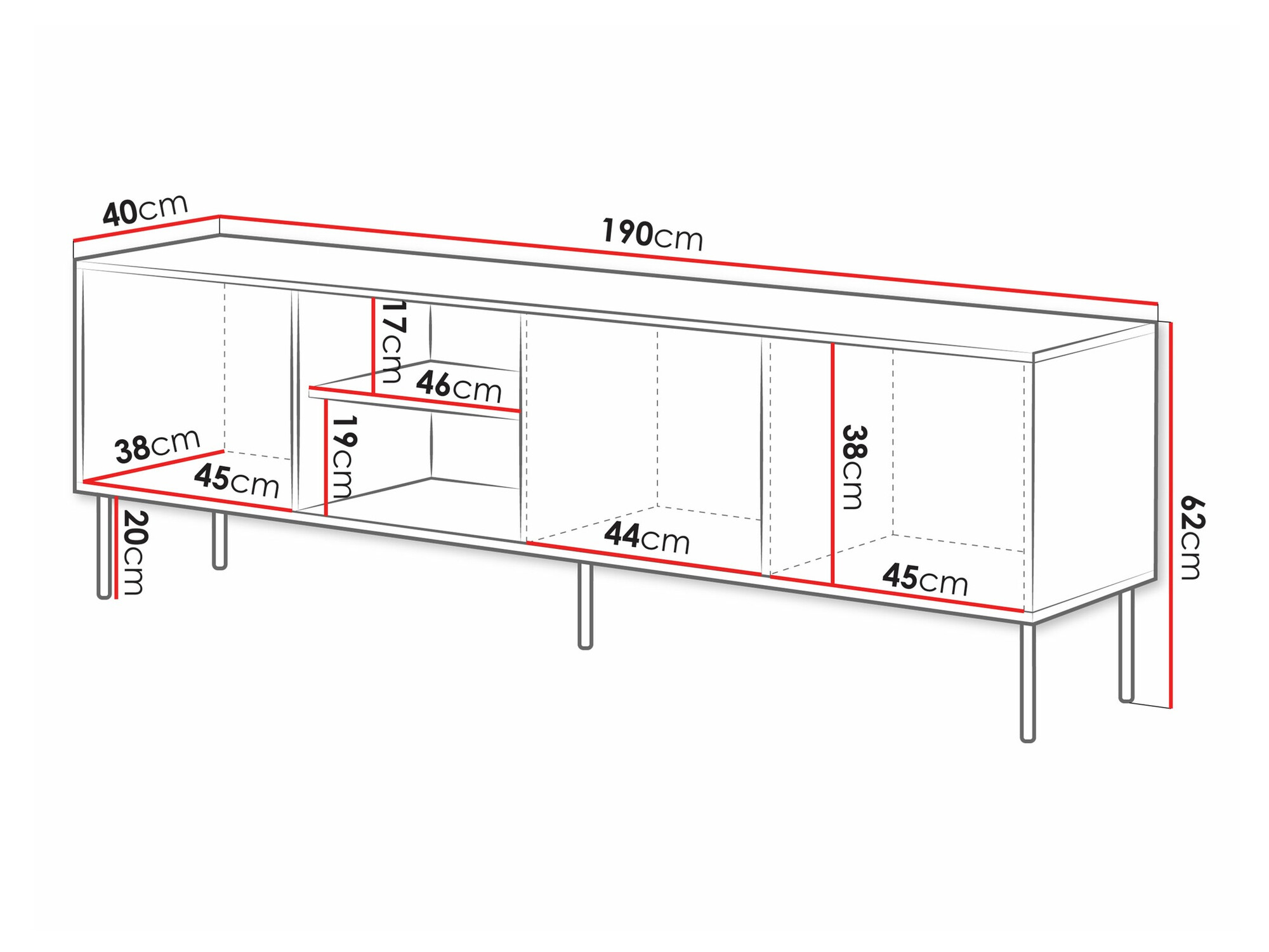 TV sto Monevare 102 (Вотан храст + Kašmir)