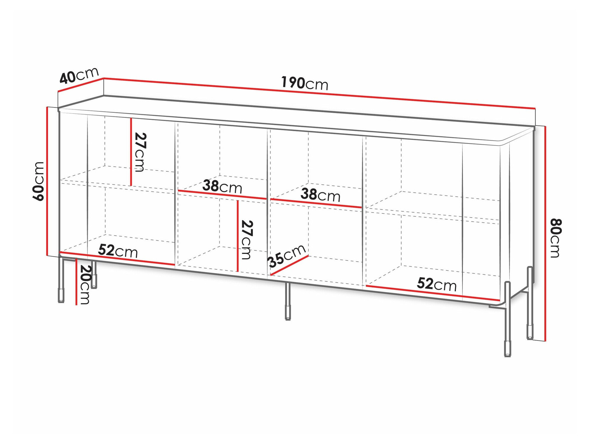 Ormarić Mavnue 101 (Belo)