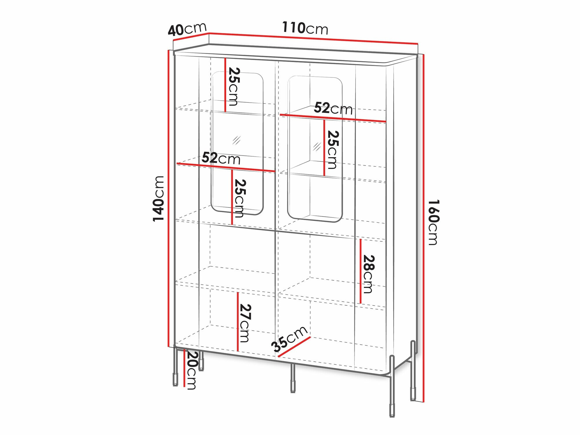 Polica Mavnue 103 (Belo)