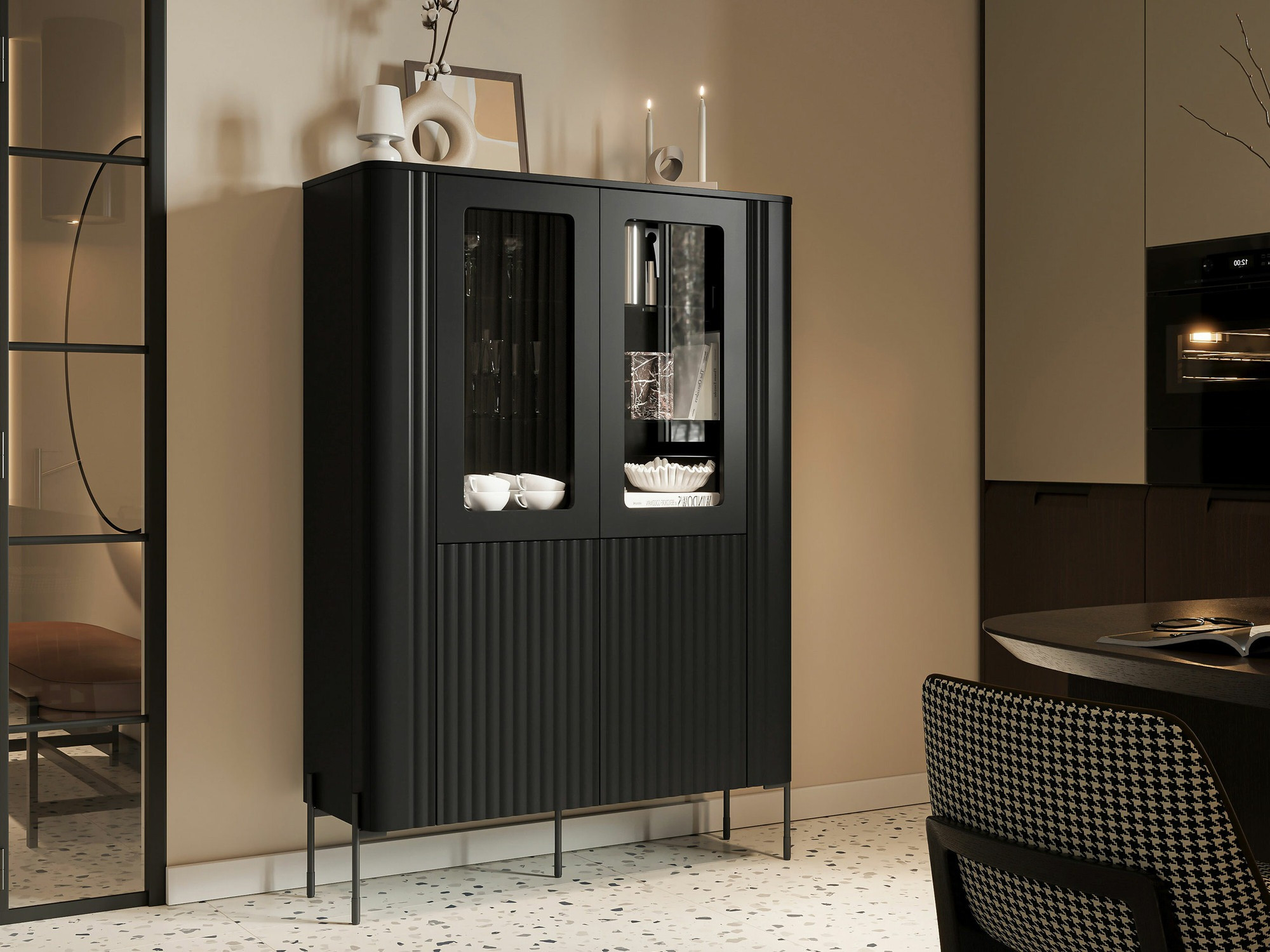 Polica Mavnue 103 (Crno)