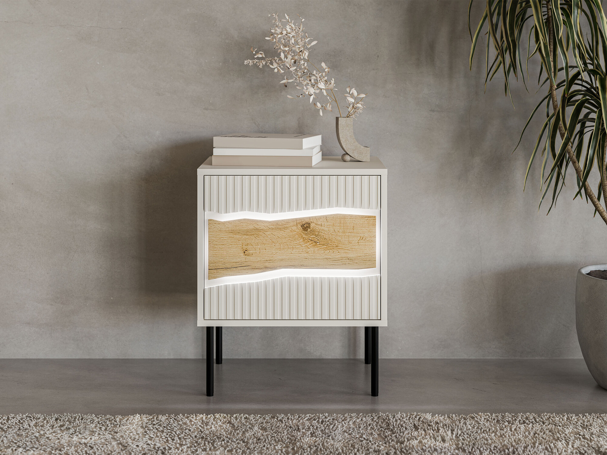 Set noćnih ormarića Monevare 104 (Вотан храст + Kašmir)