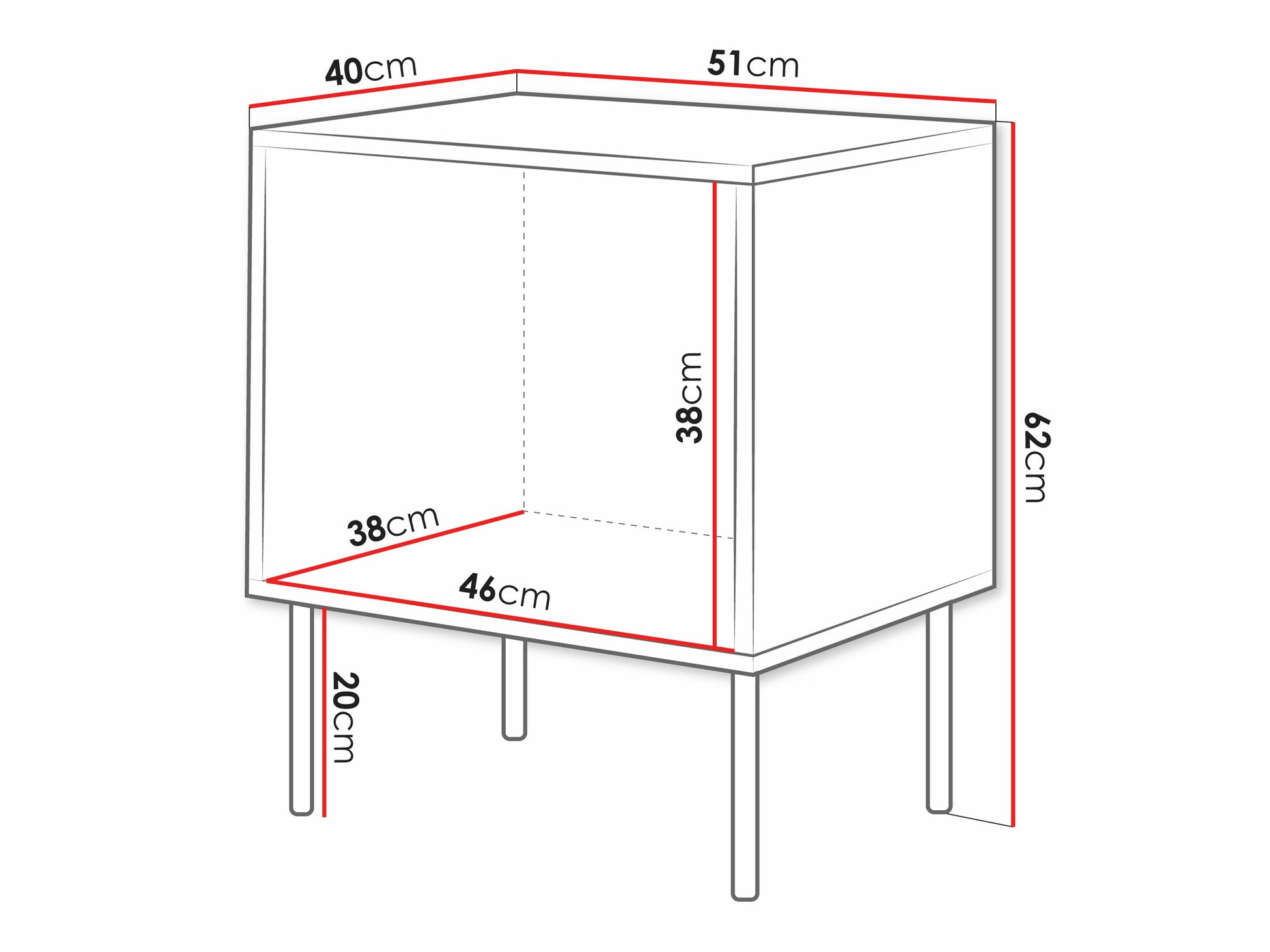Set noćnih ormarića Monevare 104 (Вотан храст + Kašmir)