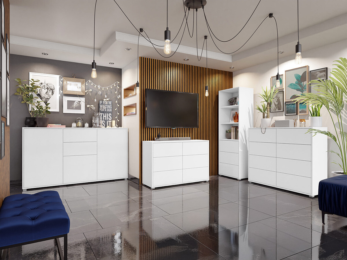 Set za dnevnu sobu Comfivo Fersoe 108 (Belo)