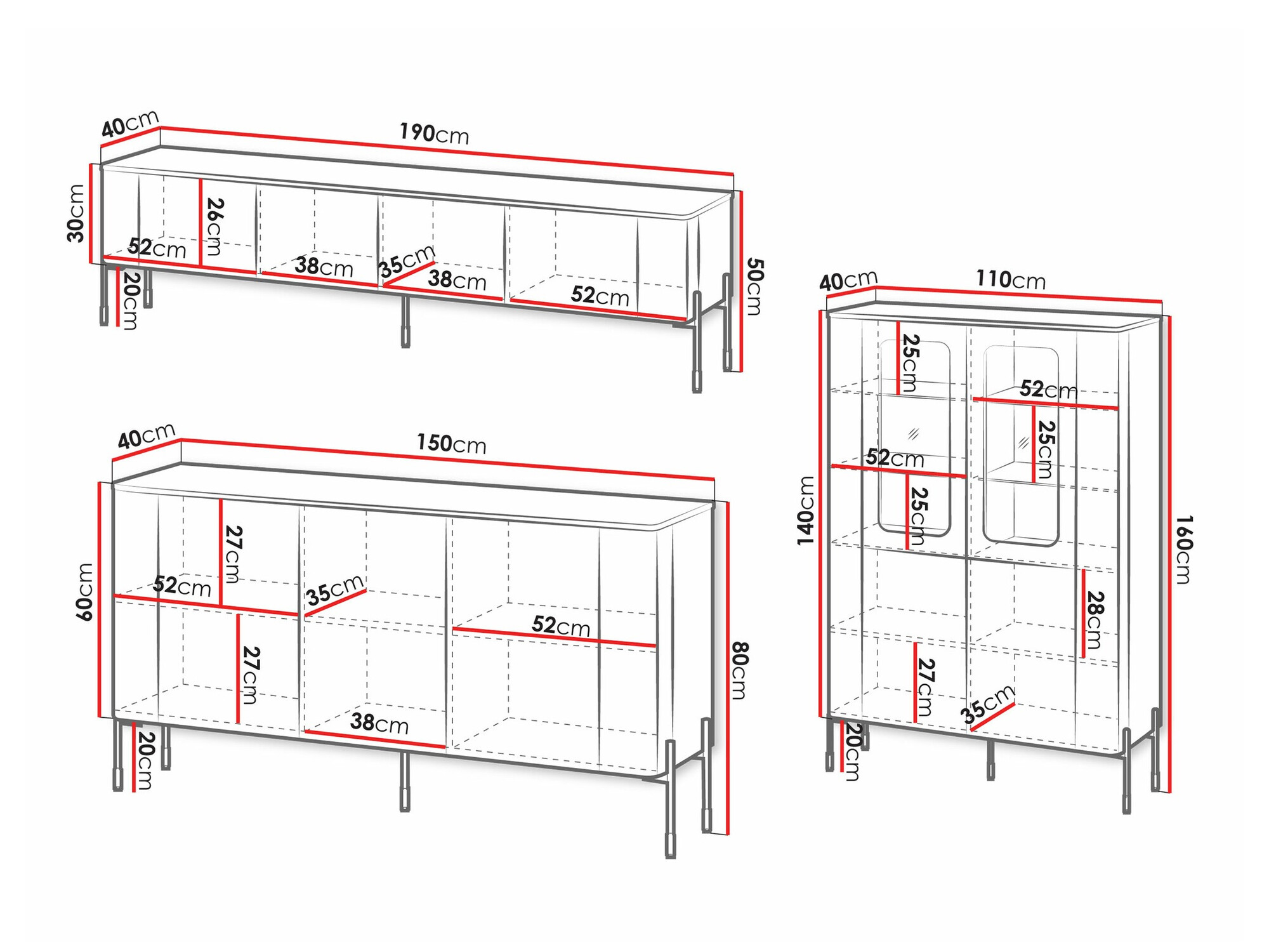 Set za dnevnu sobu Mavnue 104 (Belo)