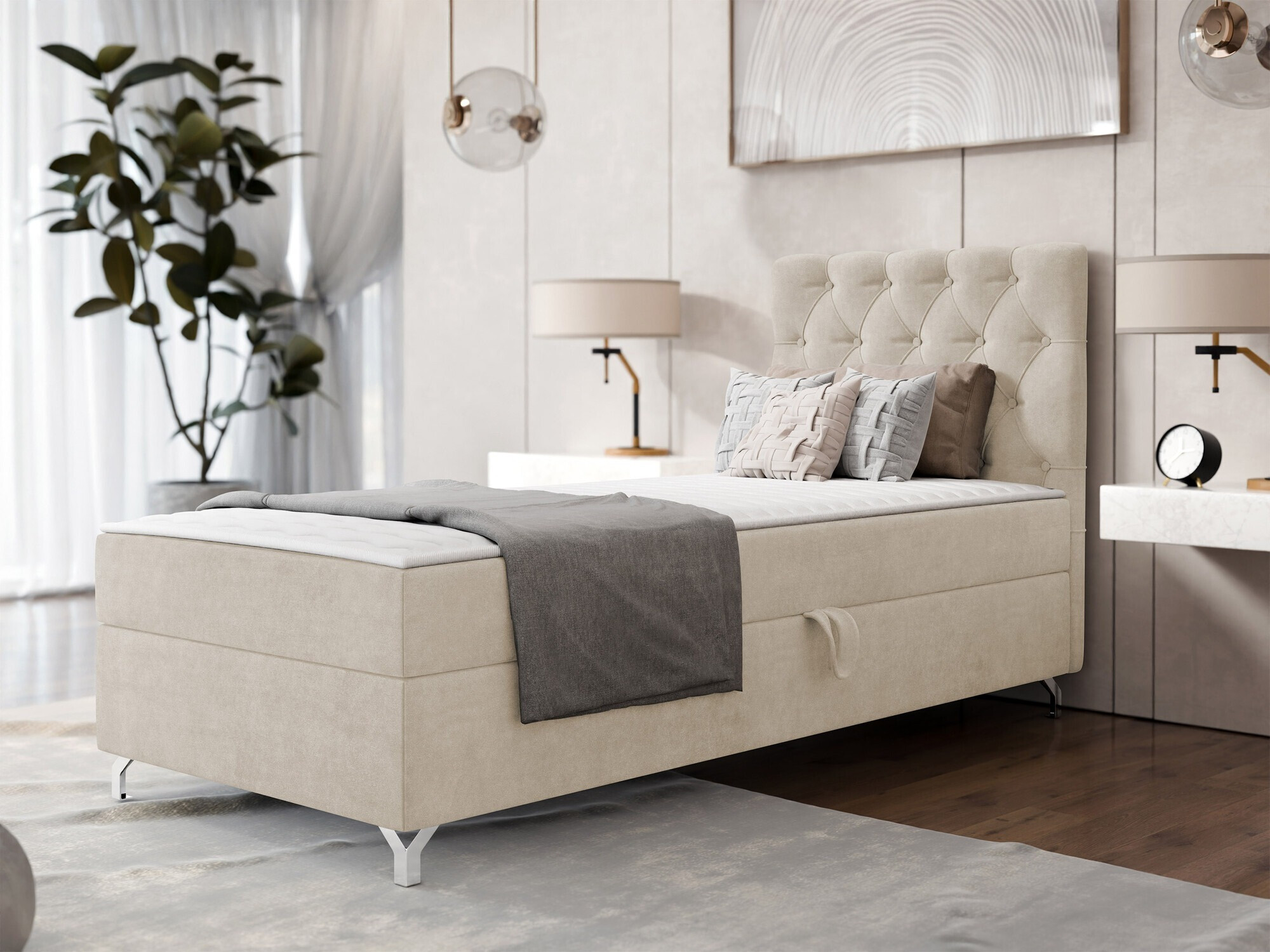 Boxspring krevet Memphis 142 (Manila 02)