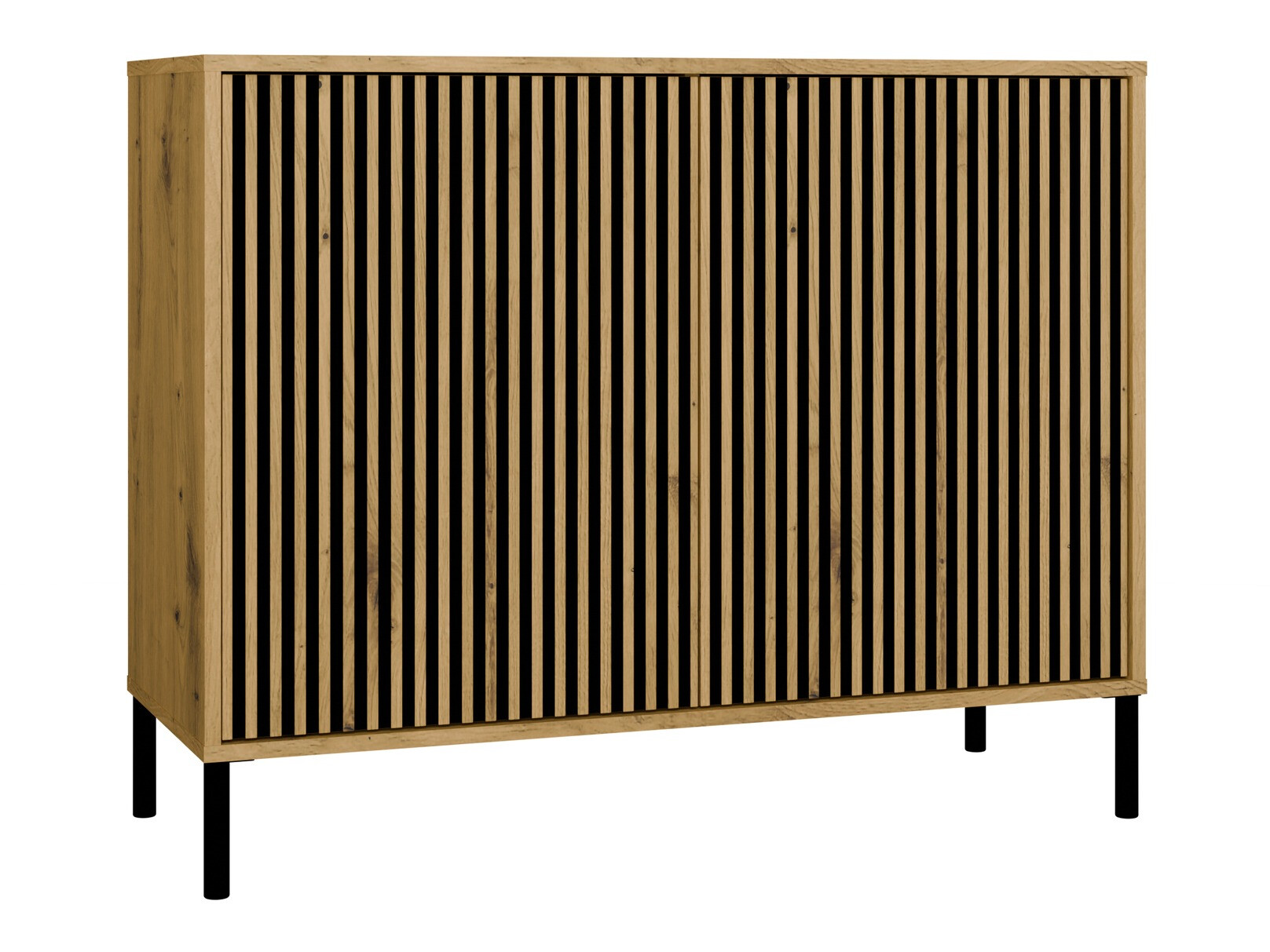 Ormarić Orlsone 108 (Crno + Zanatski hrast)