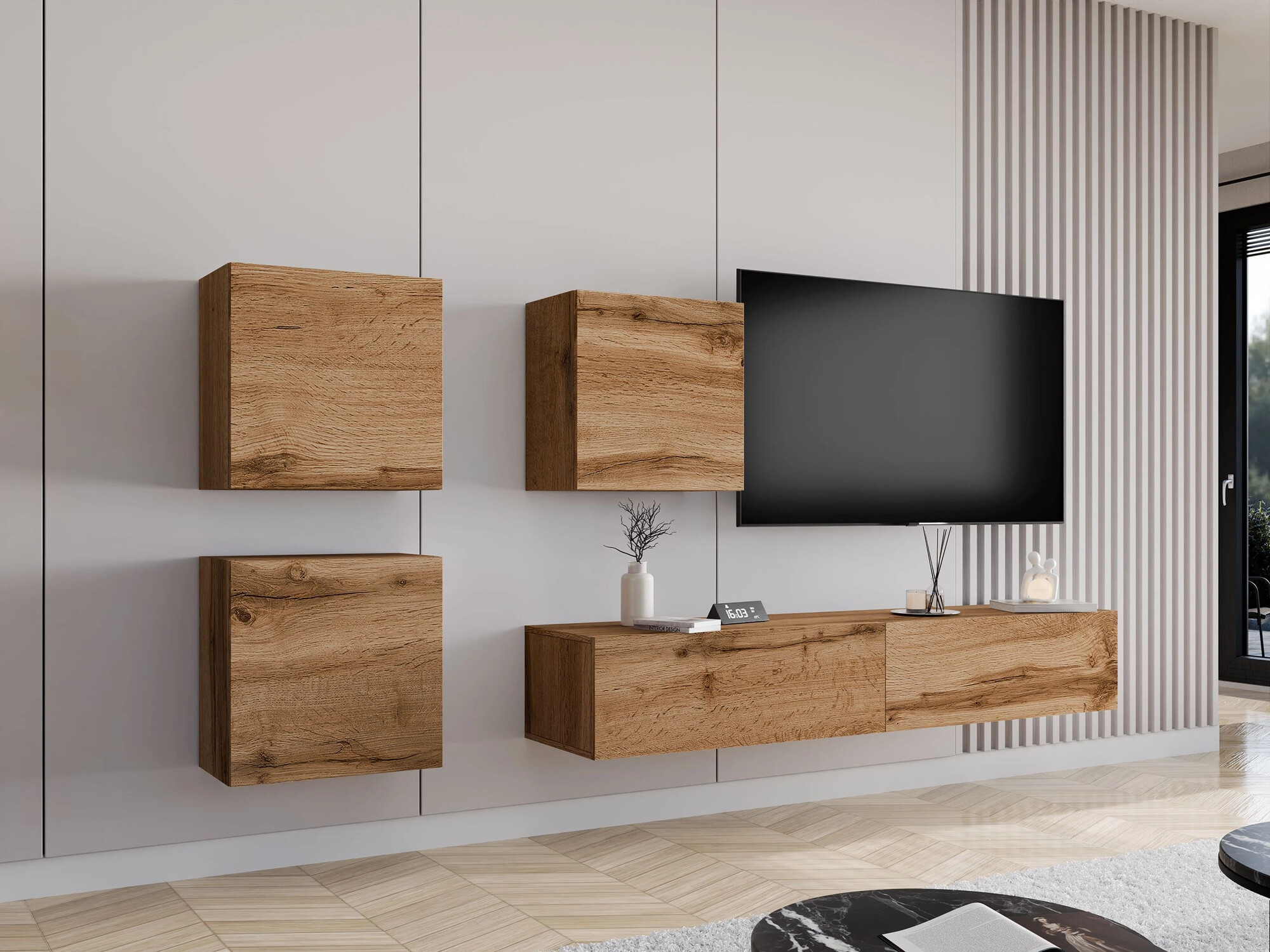 Set za dnevnu sobu Vilrin IV (Hrast Votan)