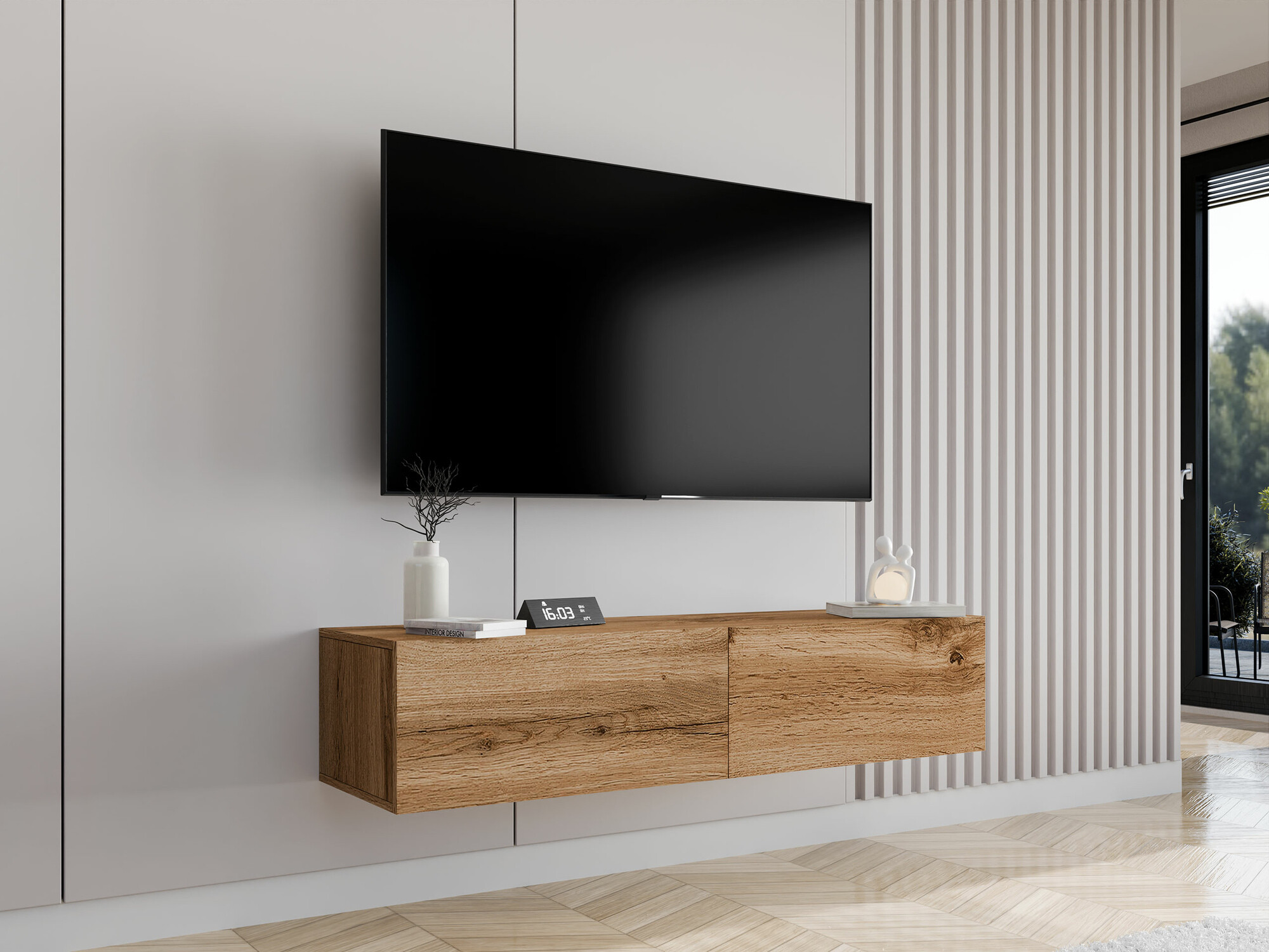 TV komoda Vilrin II (Hrast Votan)