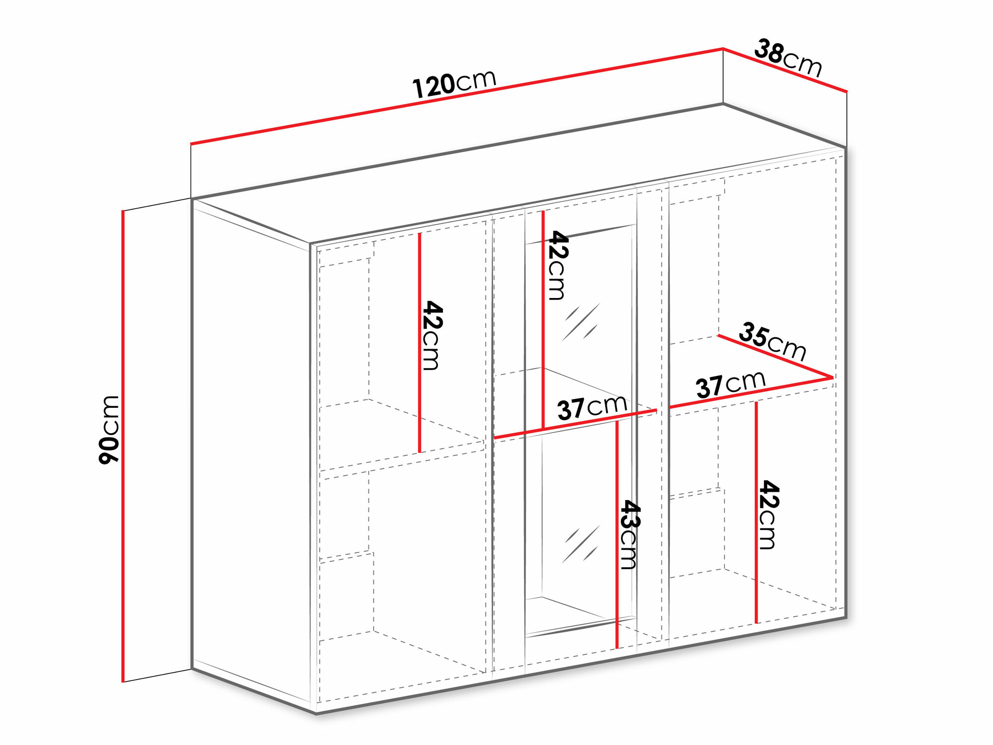 Zidni ormarić Venenou 126