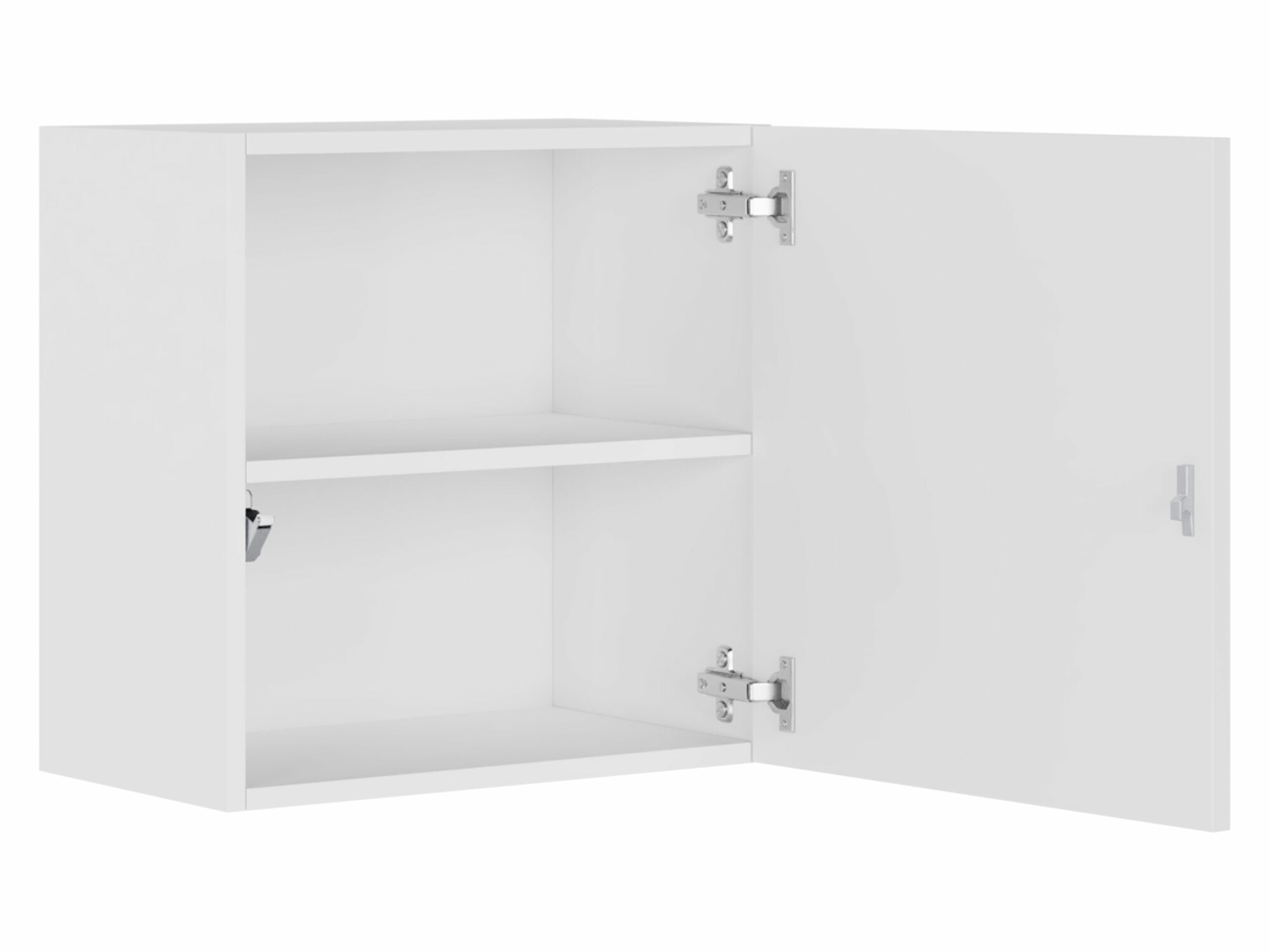 Zidni ormarić Venenou 127 (Crno + Crna visoki sjaj)