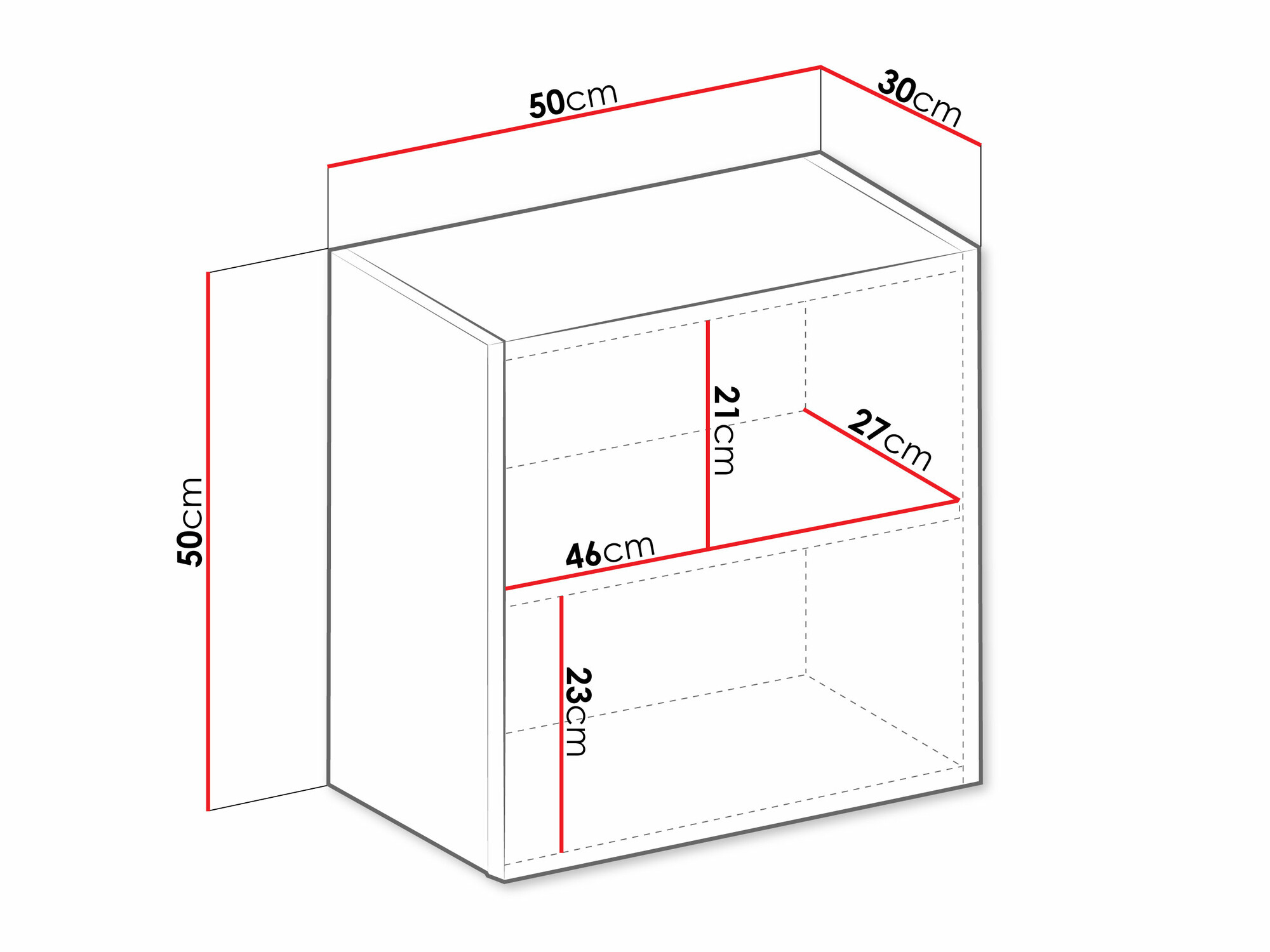 Zidni ormarić Venenou 127 (Sivo + Sjaj siva)