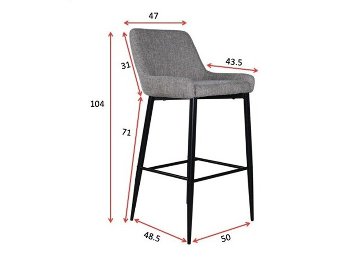 Barska stolica Dallas 2647 (Tamnosiva + Hrast)