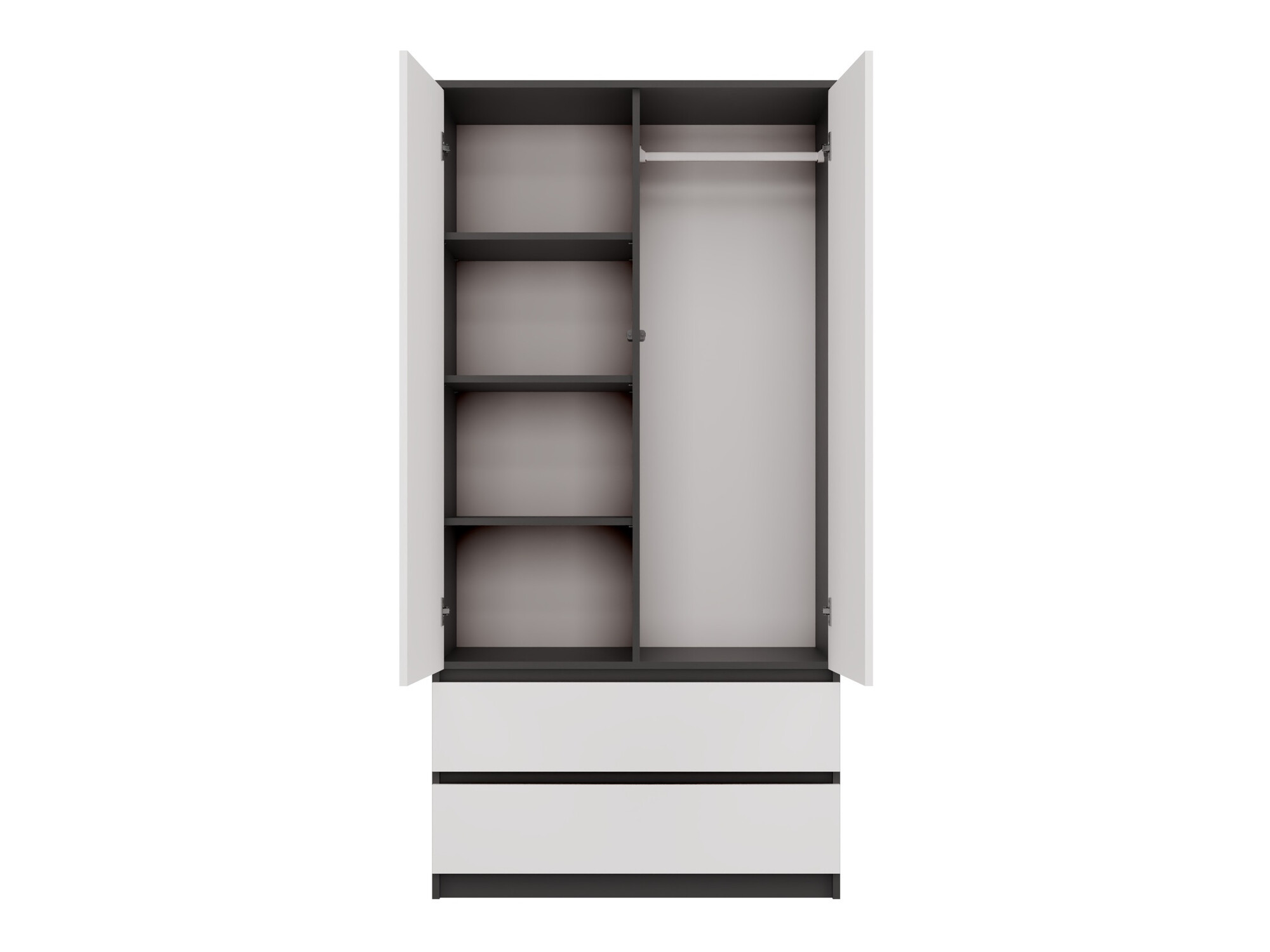 Ormar Elbvelu 116 (Belo + Antracit)
