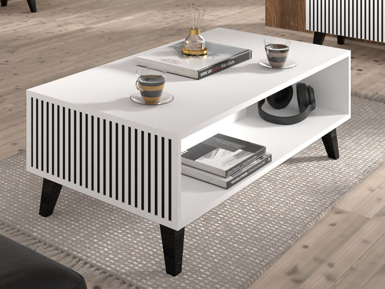 Stočić za kafu Mirmaro 108 (Belo + Crno)