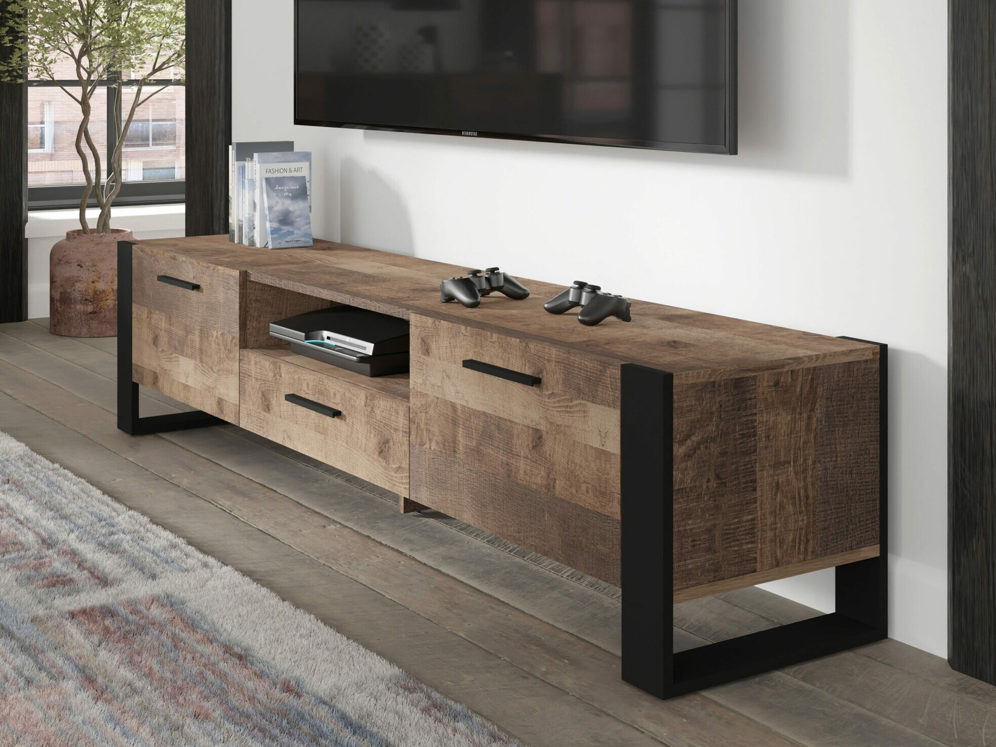 TV komoda Cordoro 101 (Tamno drvo)