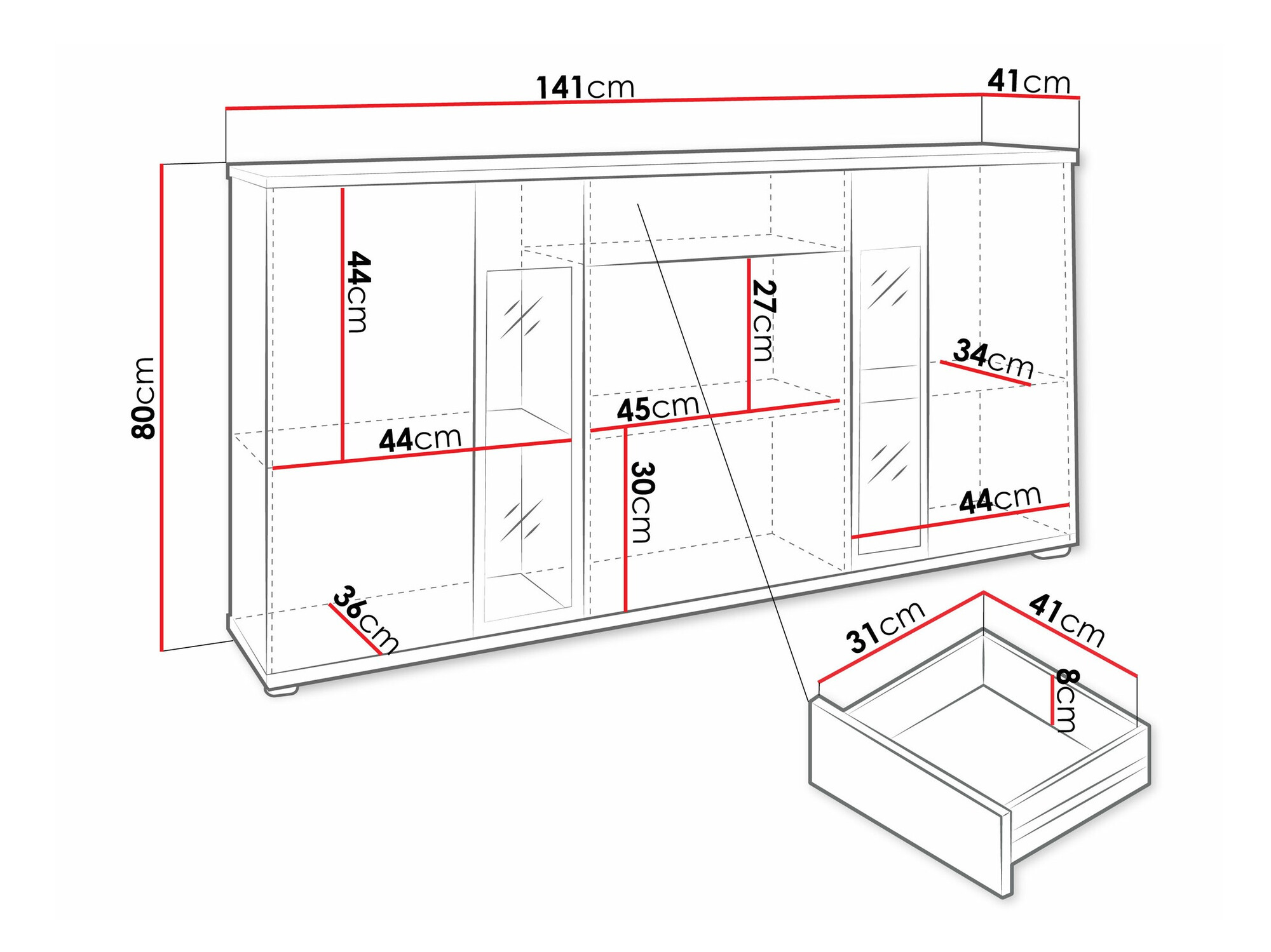Komoda Tucson 114 (Orah)