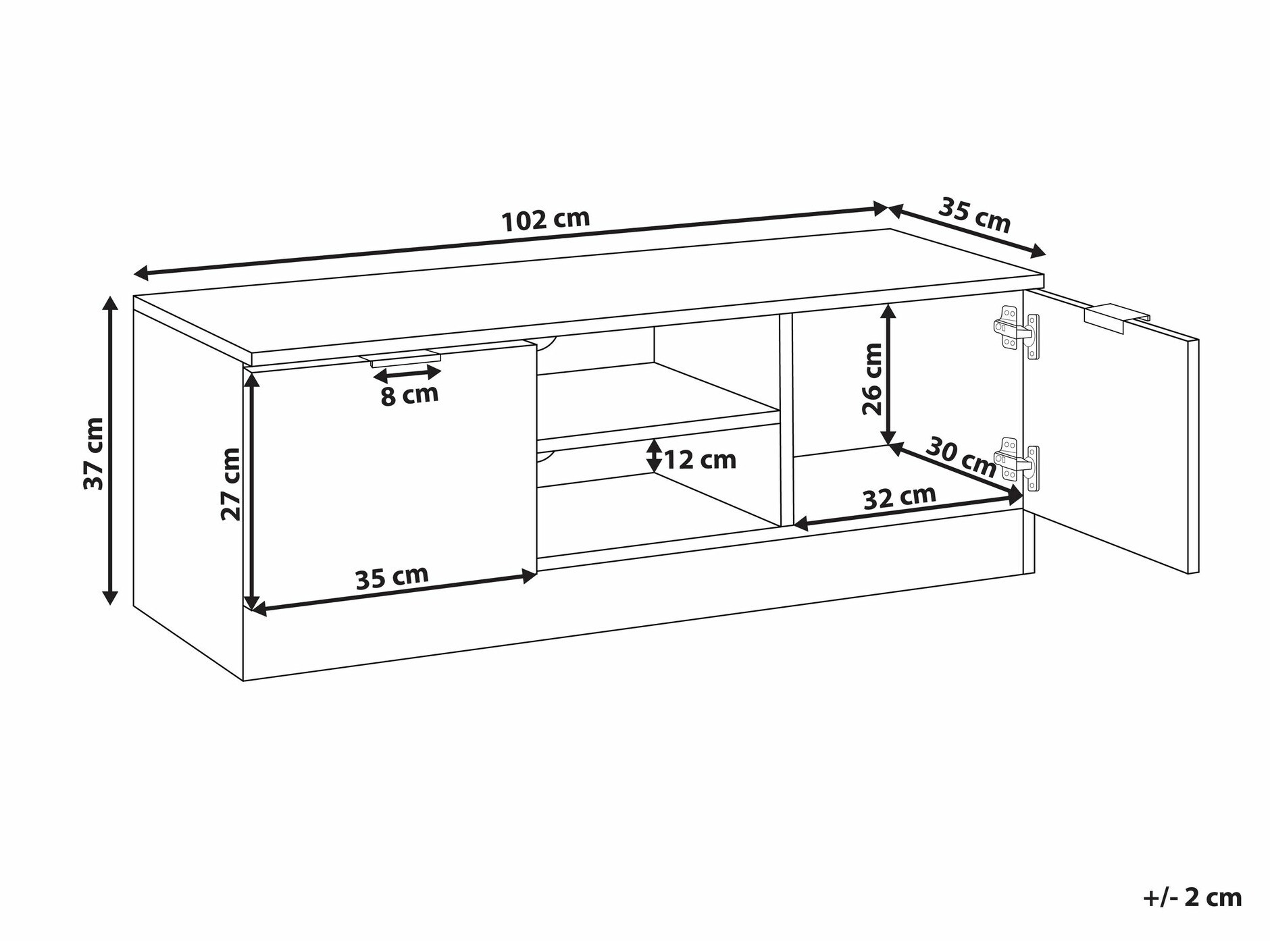 TV komoda Berwyn 2668