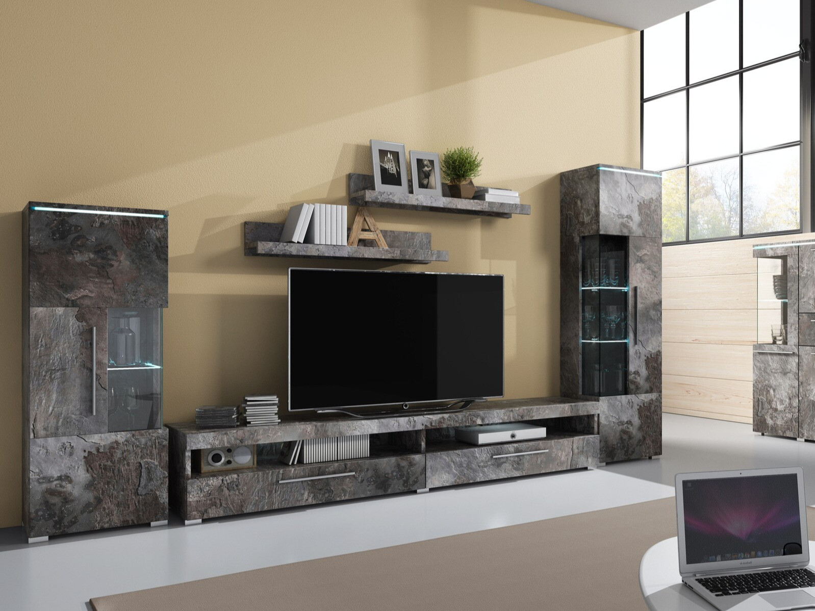 Polica Torvire 106 (Tamni beton)