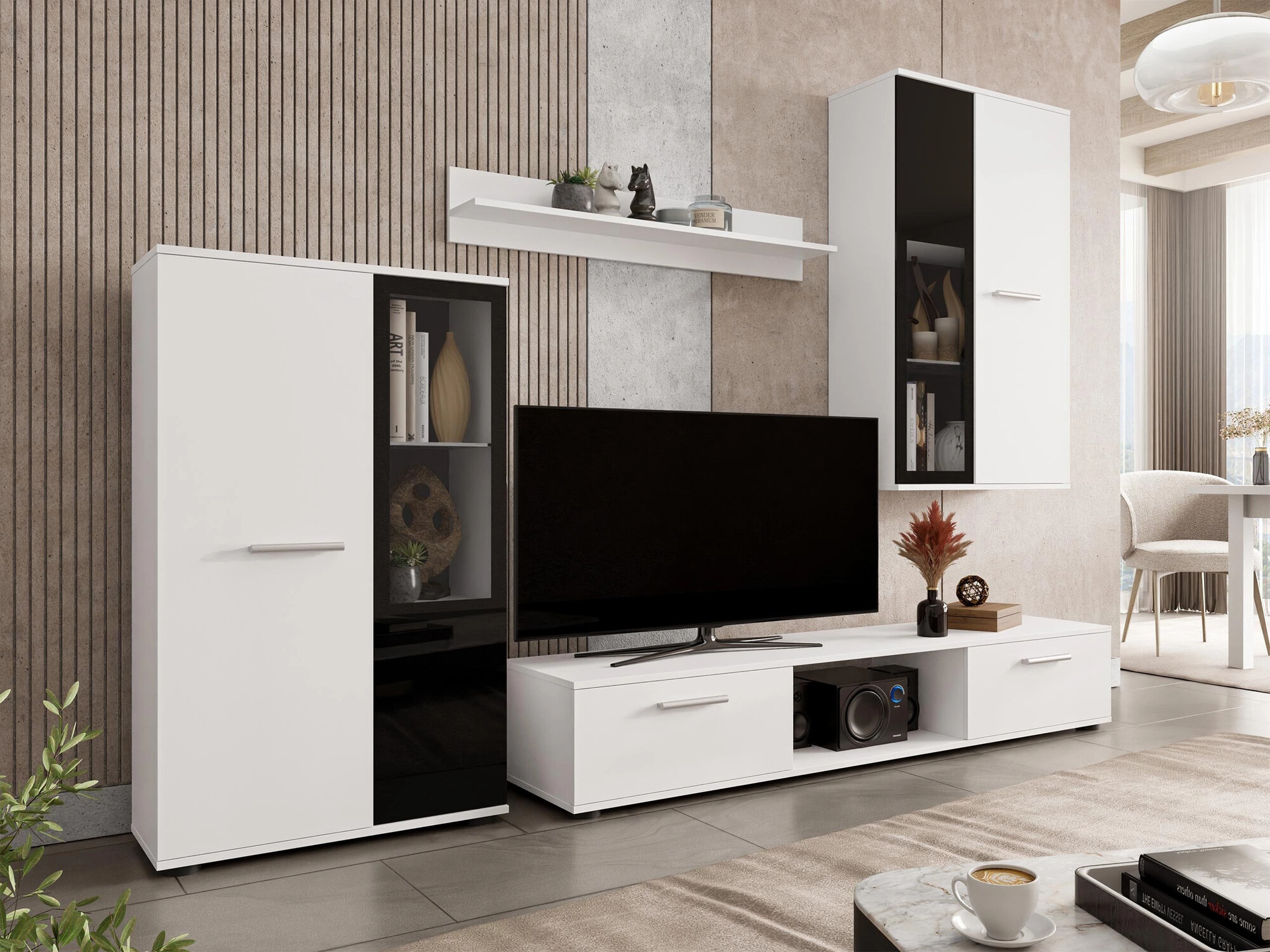 Set za dnevnu sobu Genio (Belo)