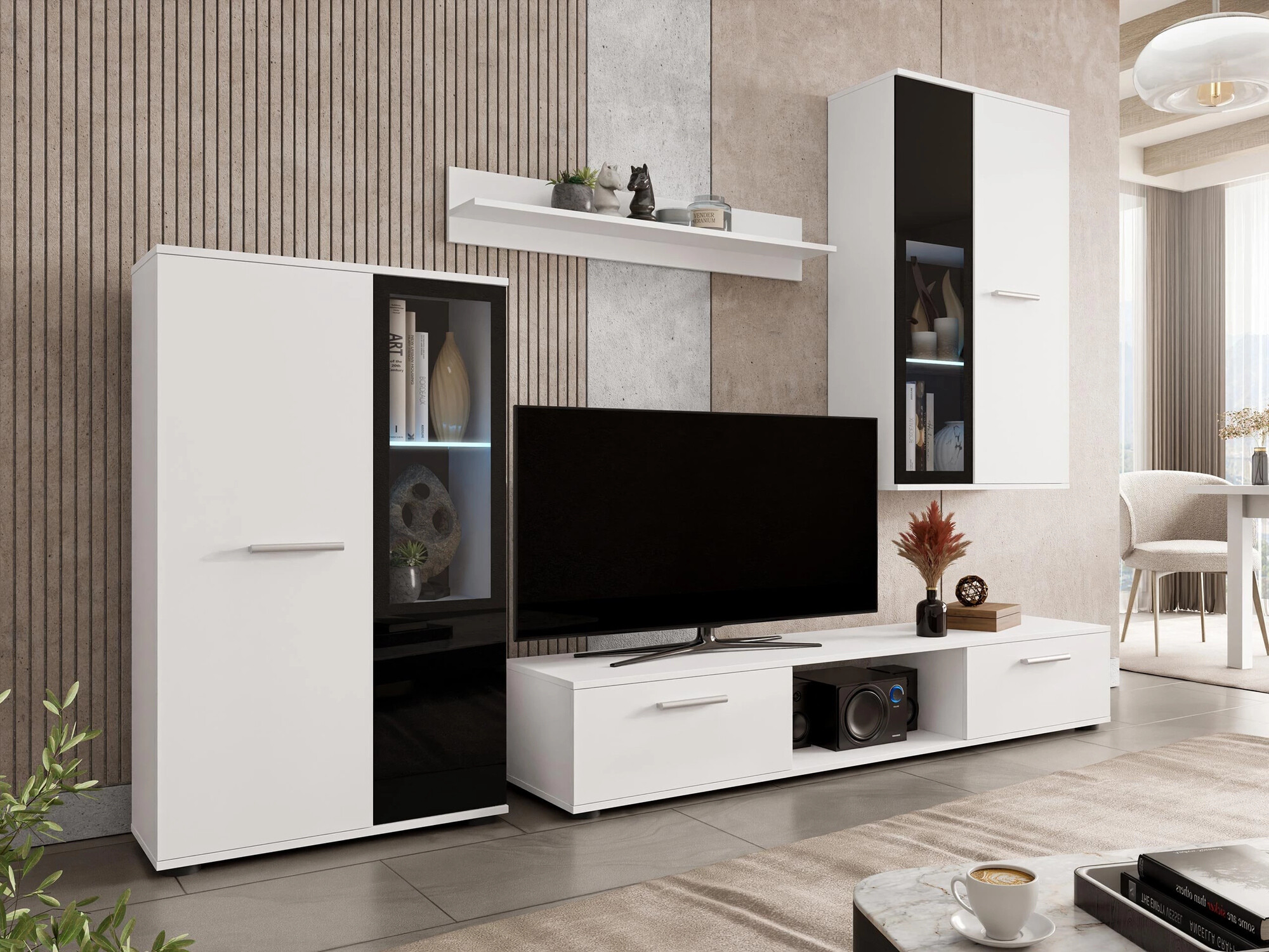Set za dnevnu sobu Genio (Belo)