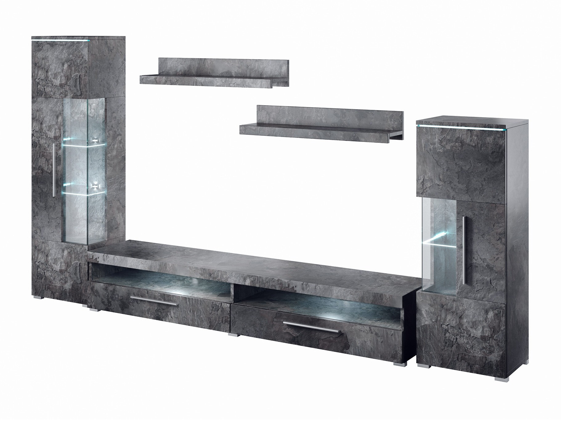 Set za dnevnu sobu Torvire 107 (Tamni beton)