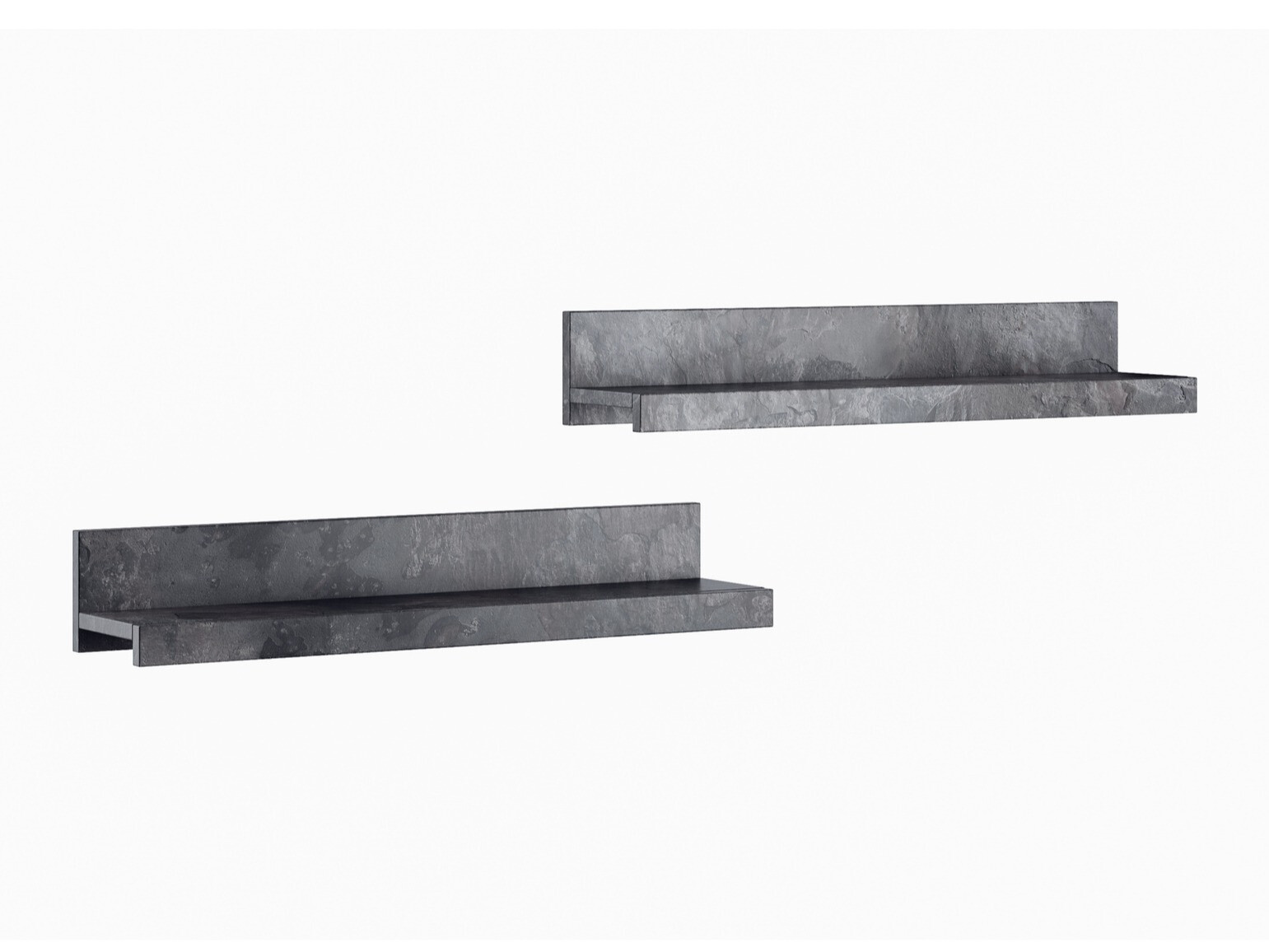 Zidni set polica Torvire 105 (Tamni beton)