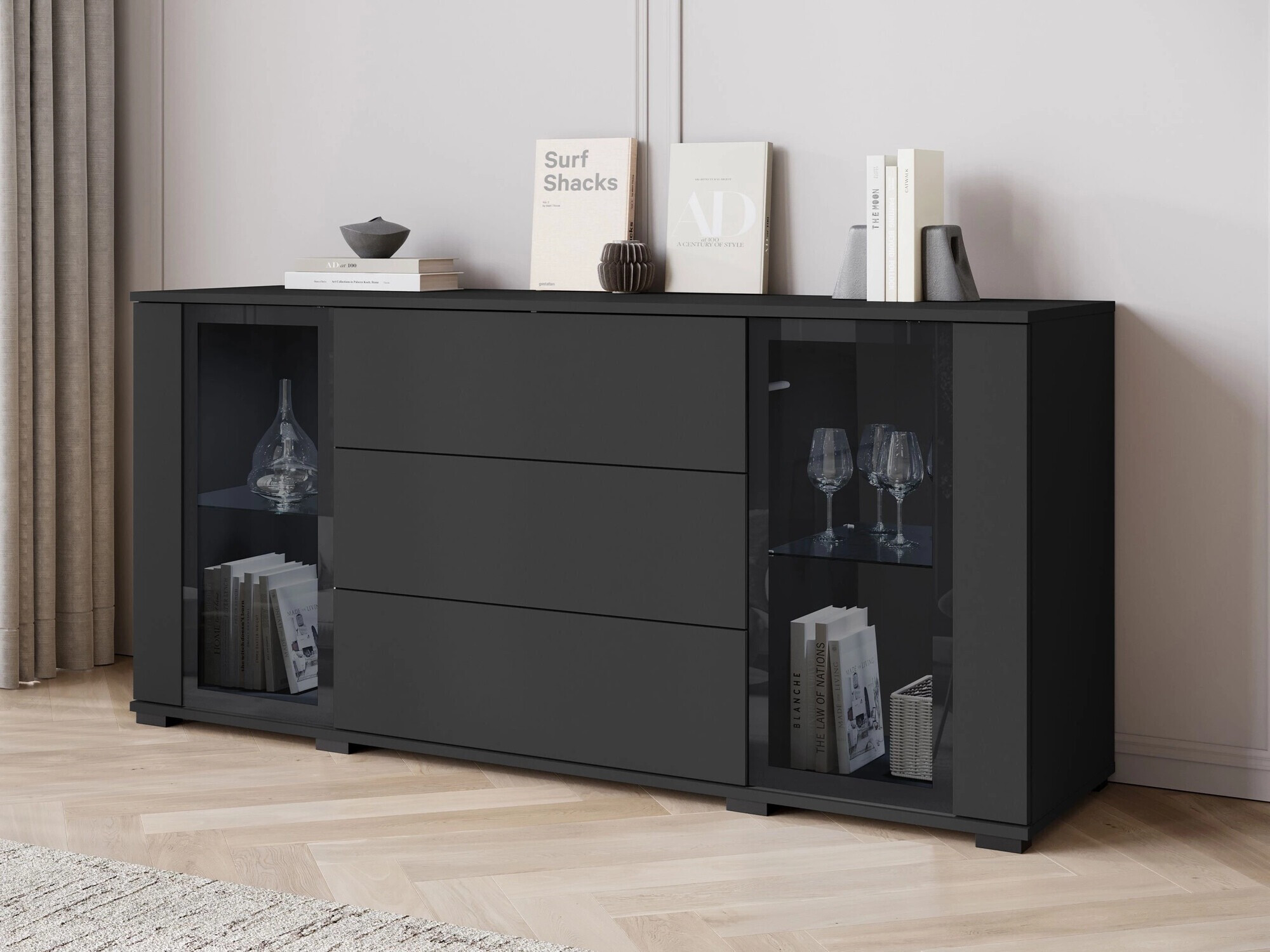 Komoda Torcame 101 (Crno)