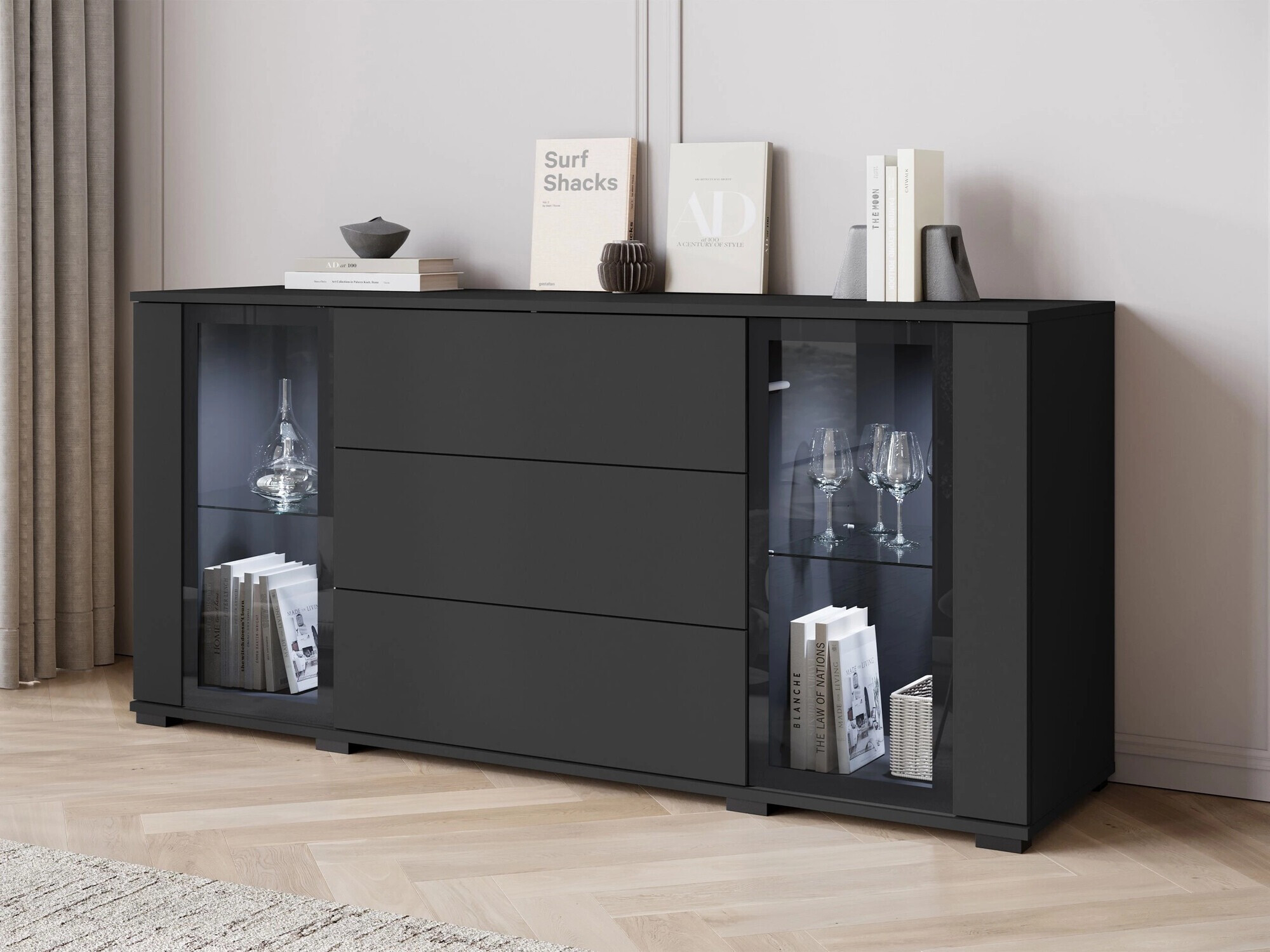 Komoda Torcame 101 (Crno)