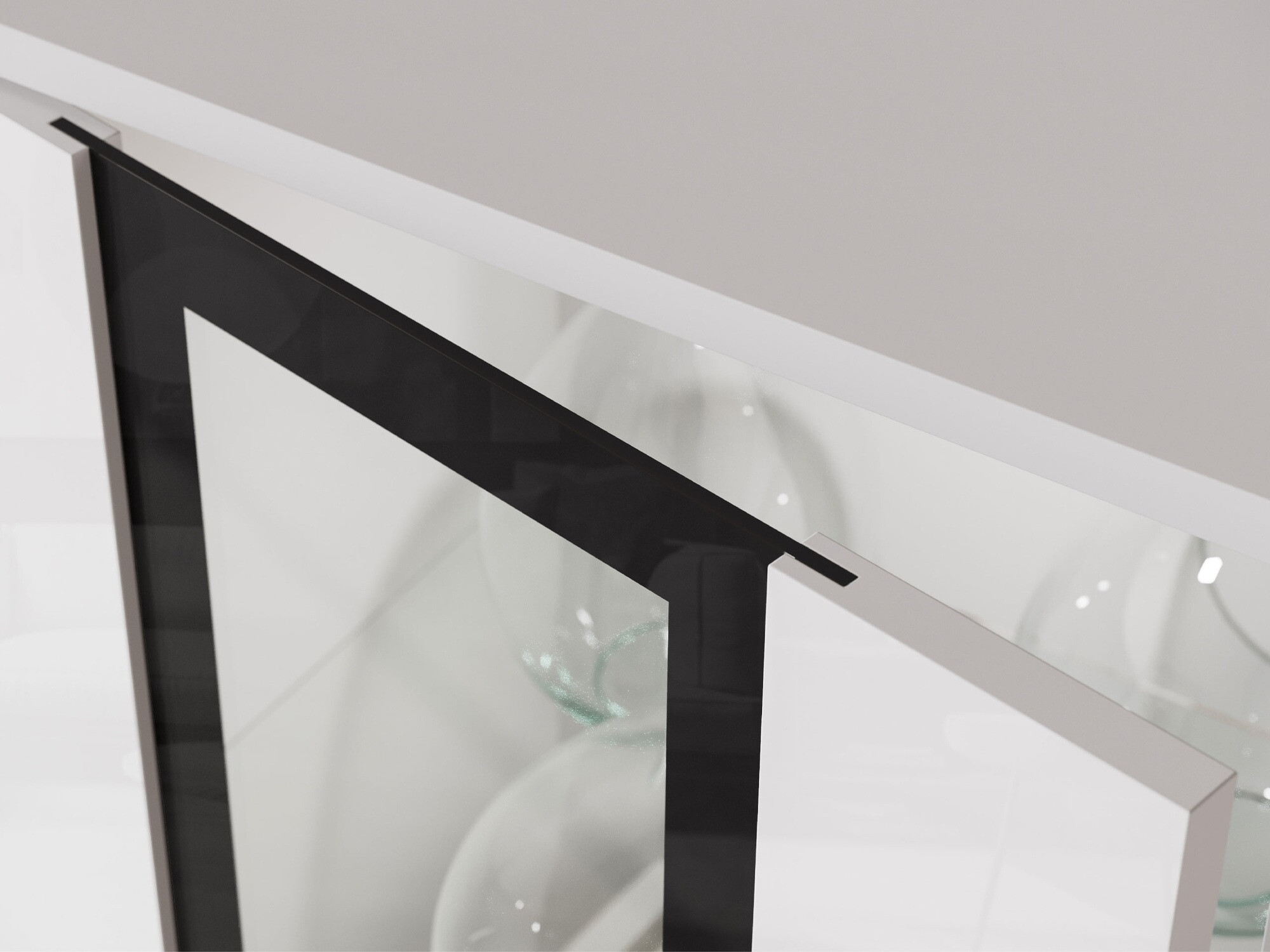 Ormarić Torcame 100 (Belo + Sjajno belo)