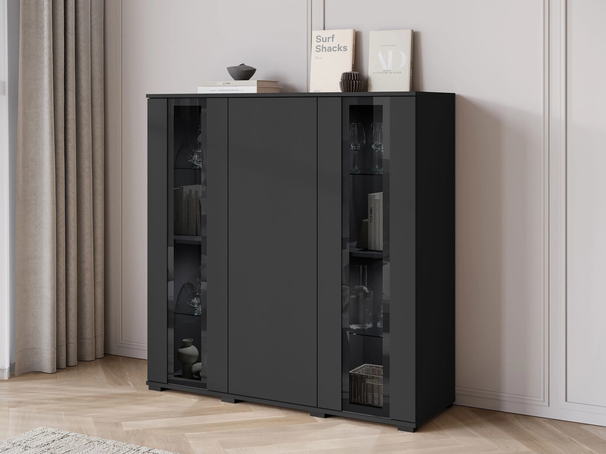 Ormarić Torcame 100 (Crno)