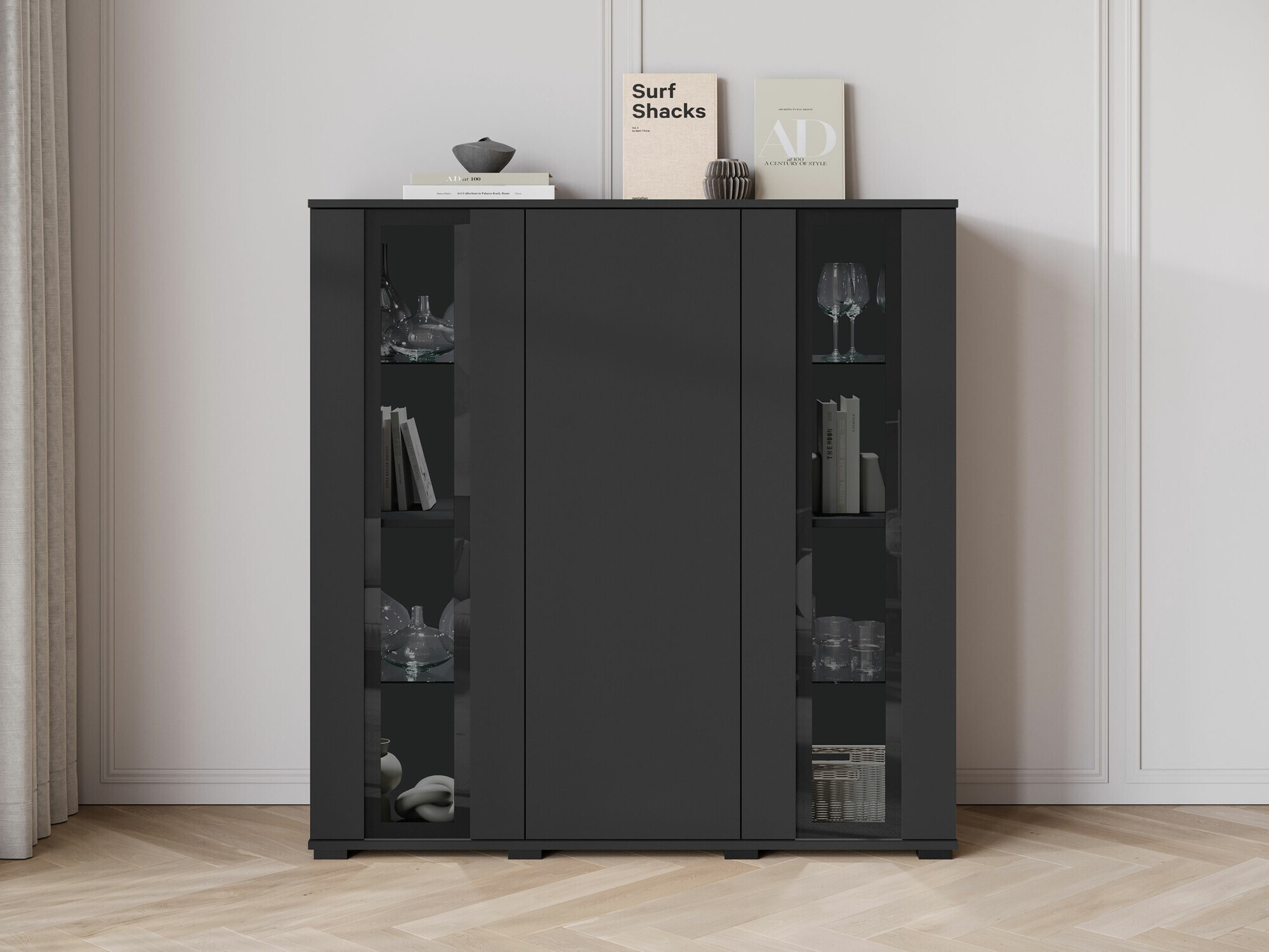 Ormarić Torcame 100 (Crno)