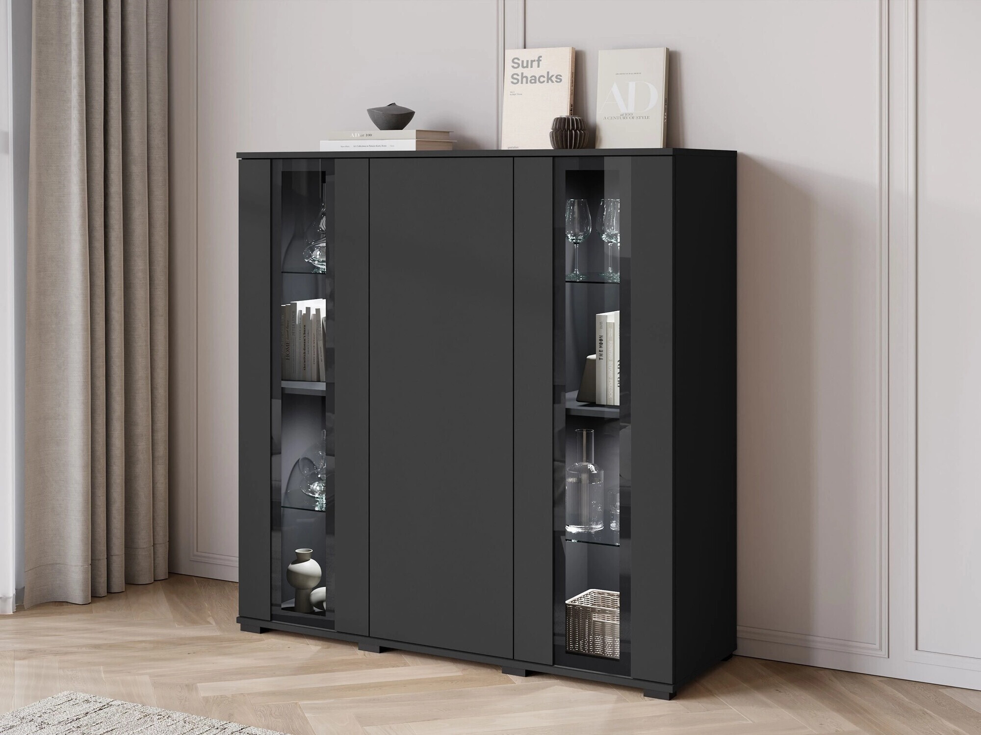 Ormarić Torcame 100 (Crno)