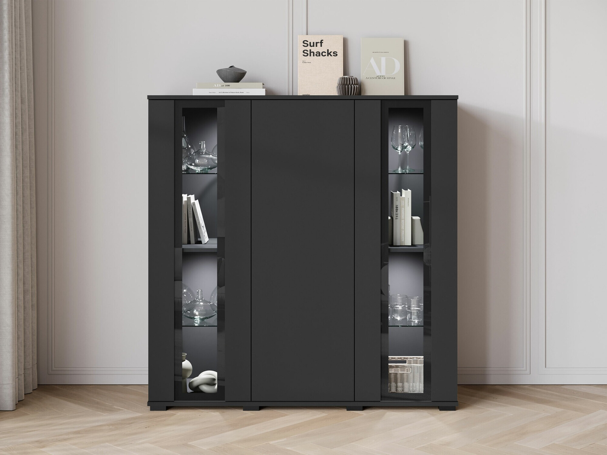 Ormarić Torcame 100 (Crno)