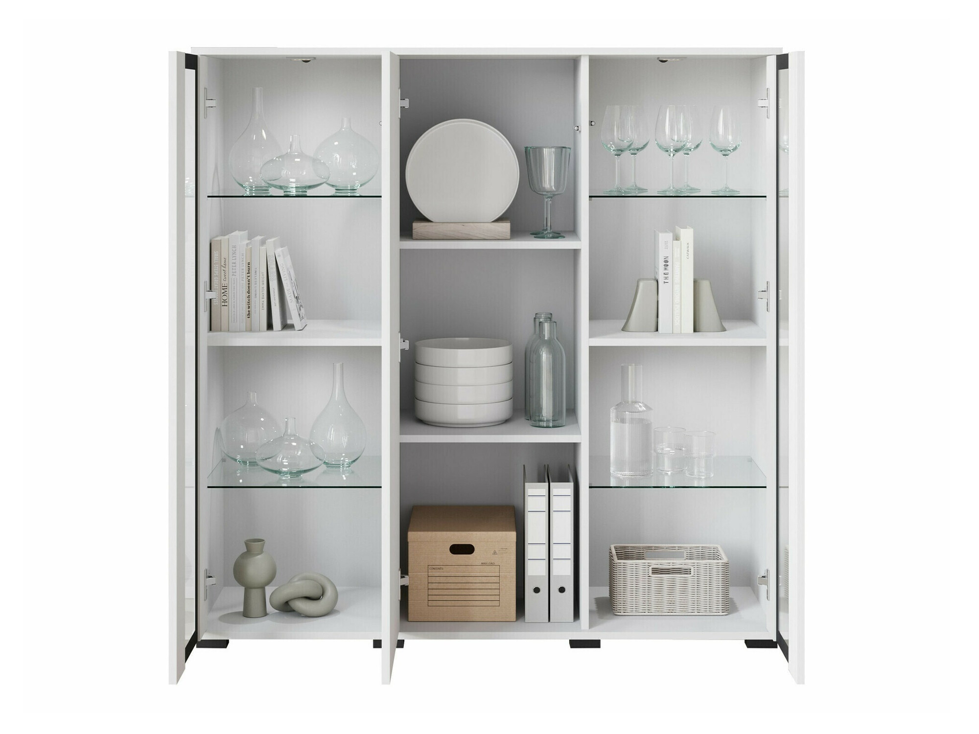 Ormarić Torcame 100 (Hrast Votan + Sjajno belo)