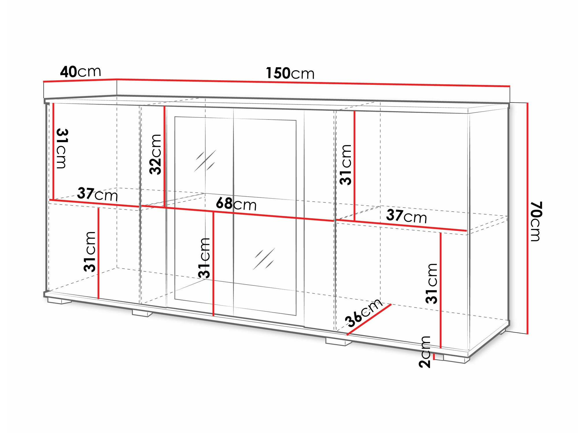 Ormarić Torcame 102 (Вотан храст)