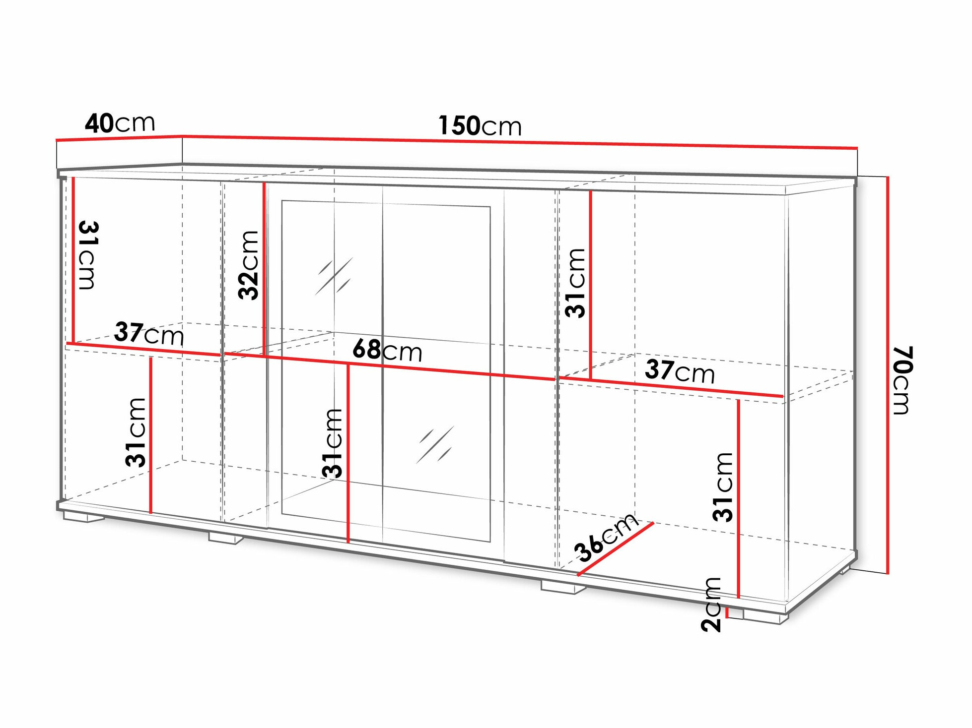 Ormarić Torcame 102 (Вотан храст)