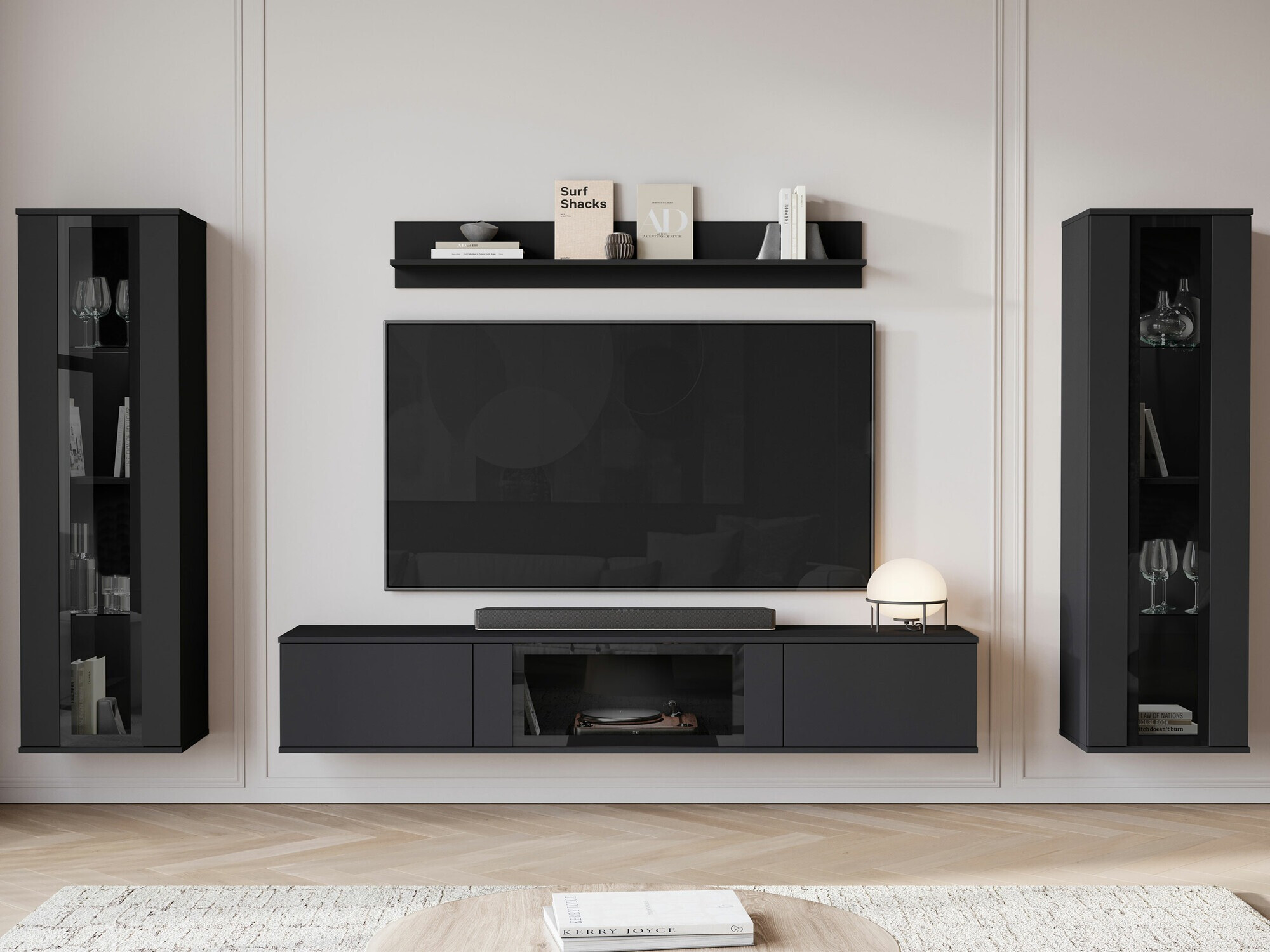 Set za dnevnu sobu Torcame 103 (Crno)