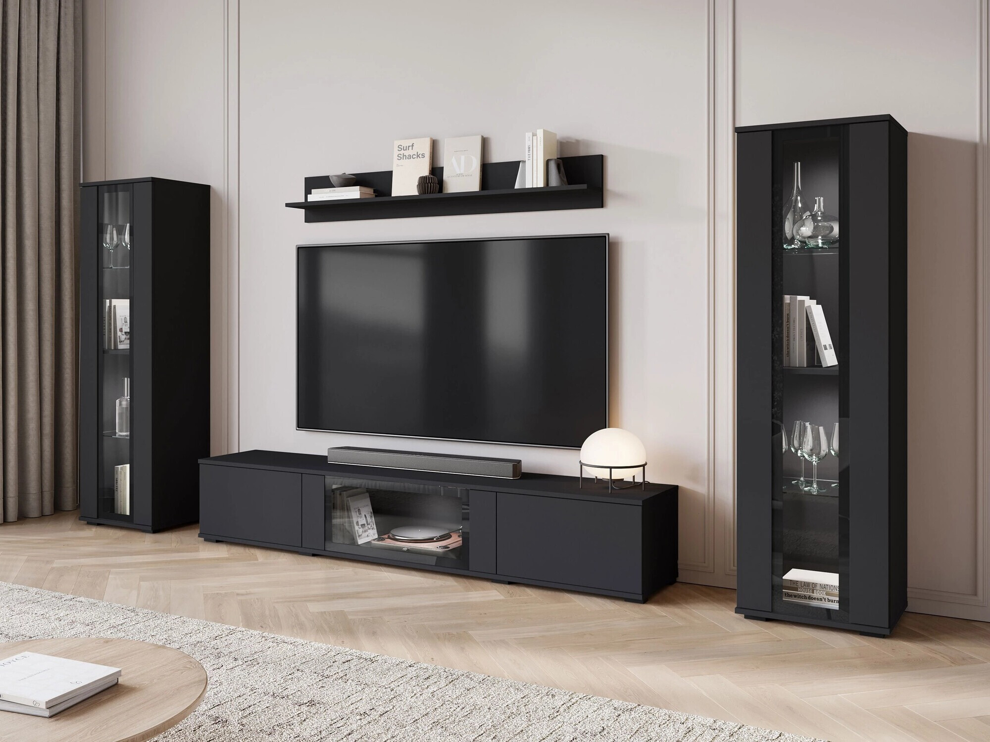 Set za dnevnu sobu Torcame 103 (Crno)