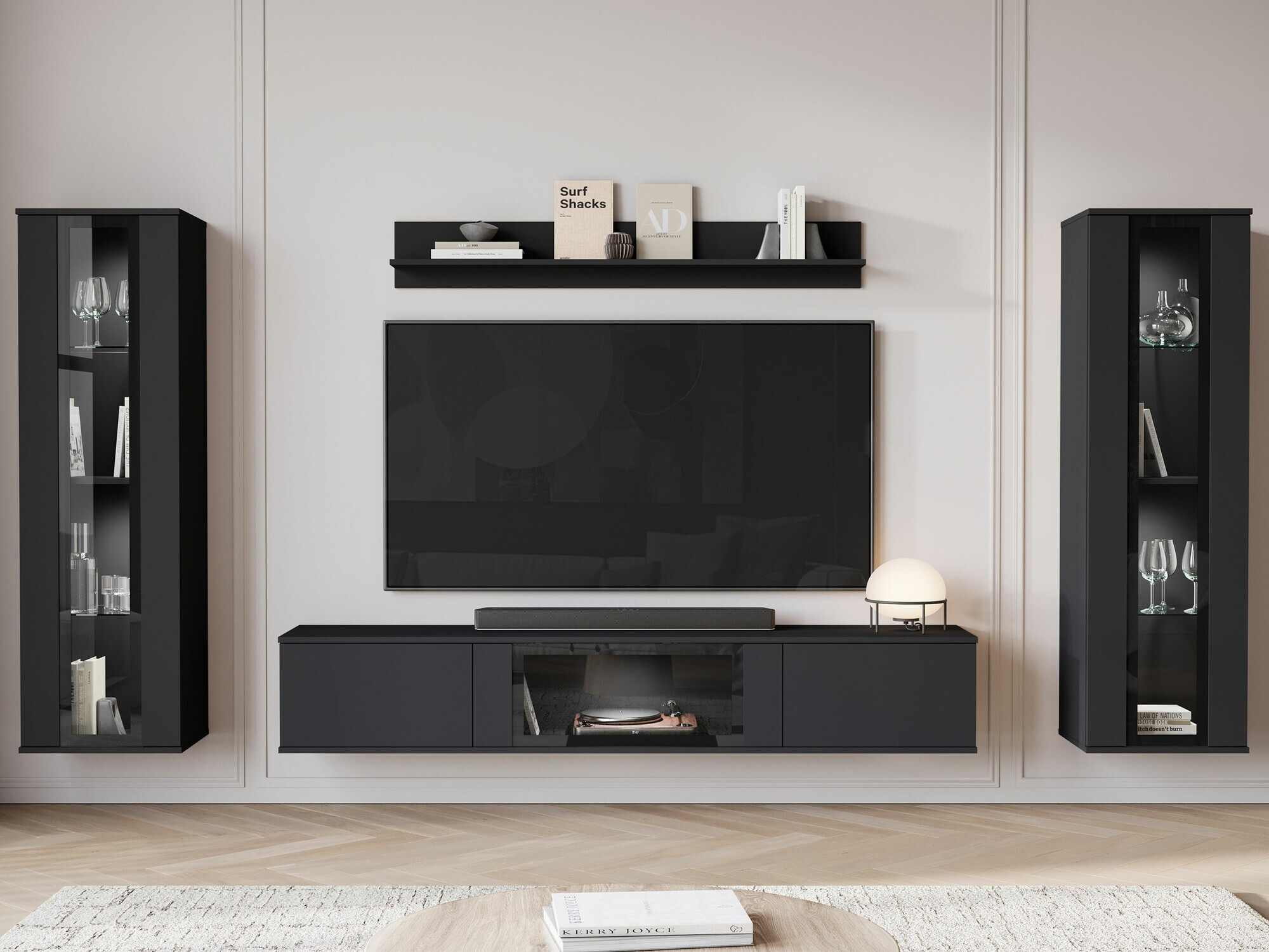 Set za dnevnu sobu Torcame 103 (Crno)