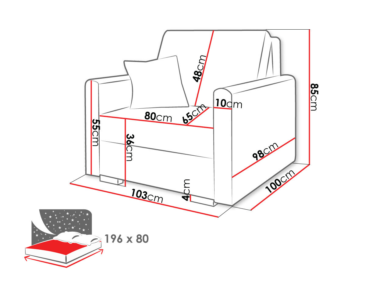 Fotelja Columbus 207 (Tilia 17)